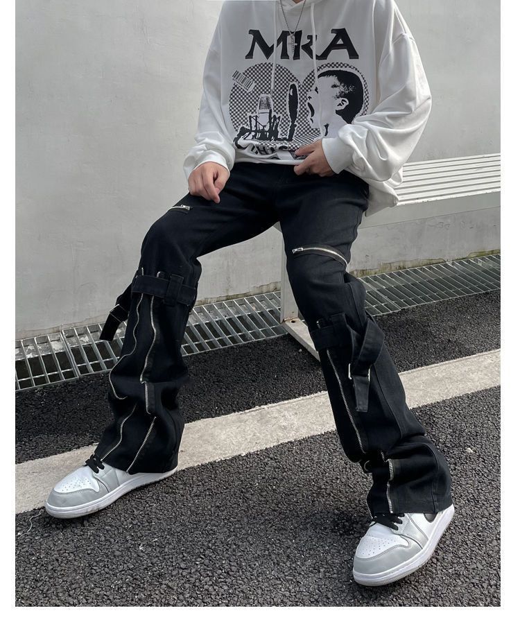 Japanese Brand High street men black jeans Size US 30 / EU 46 - 4 Thumbnail