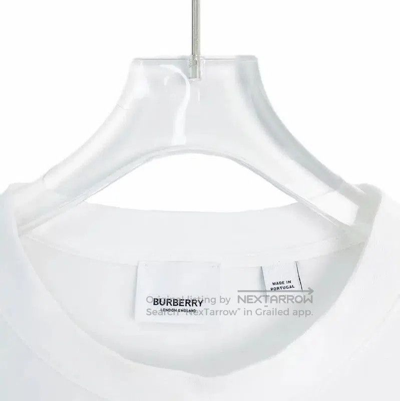 Burberry Burberry White Cotton Men's T. Size US M / EU 48-50 / 2 - 3 Thumbnail