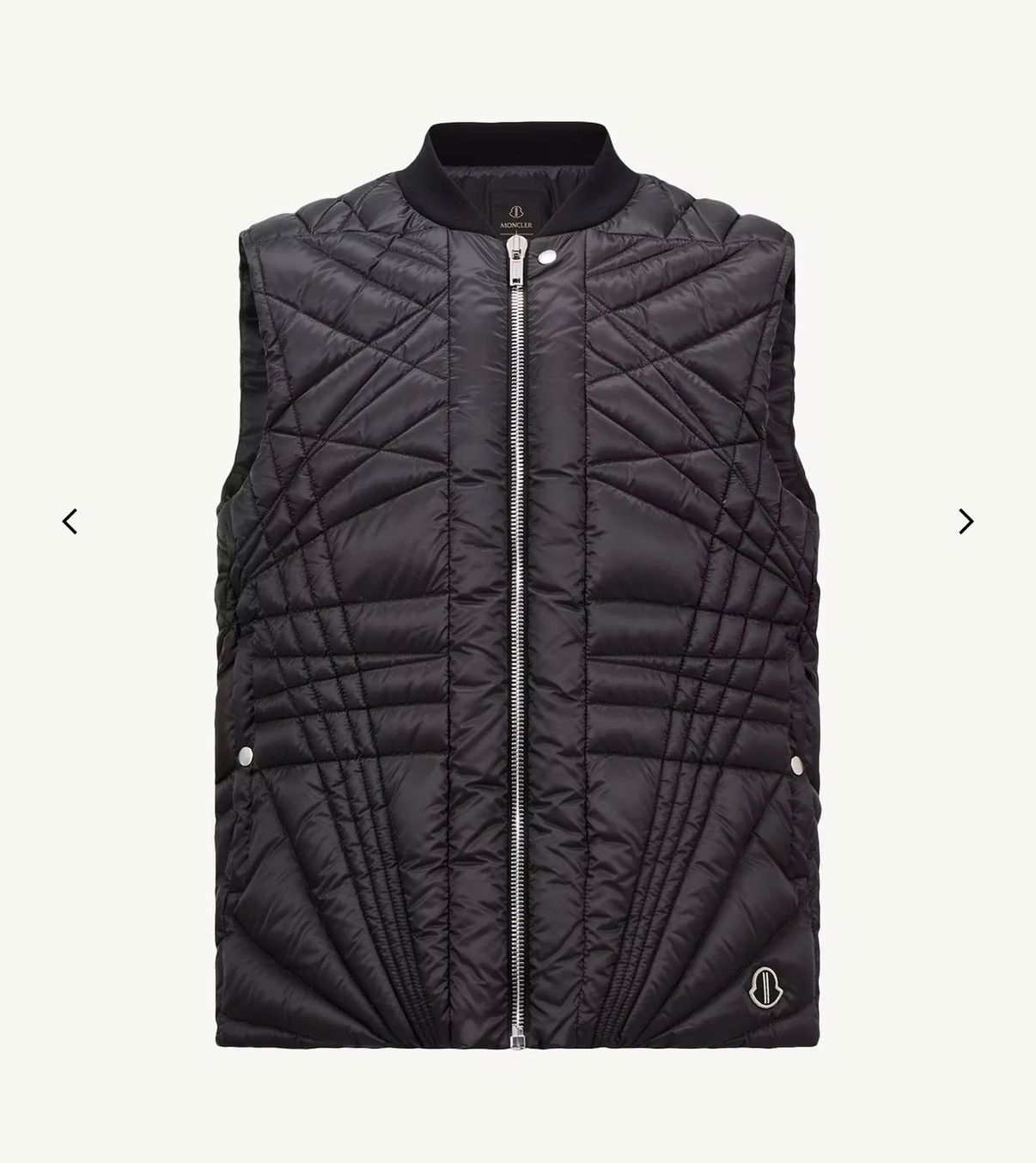 Moncler × Rick Owens Moncler x Rick Owens Megapenta Flight Down Vest — Black / 00 Size XXS / US 00 / IT 34 - 6 Thumbnail