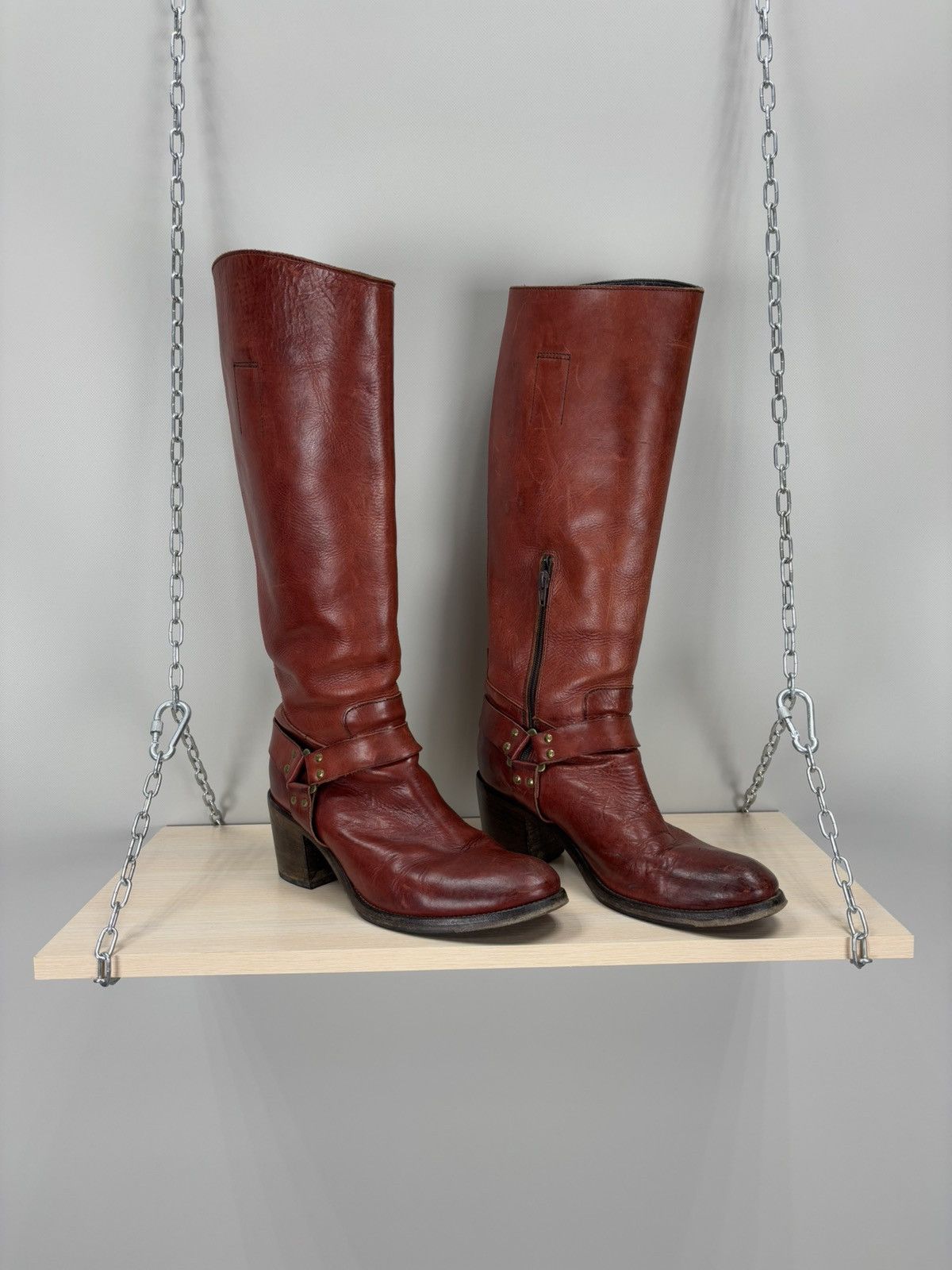 Leather × MoMA Womens boots MOMA Size 40 Color Red Size US 10 / IT 40 - 2 Thumbnail