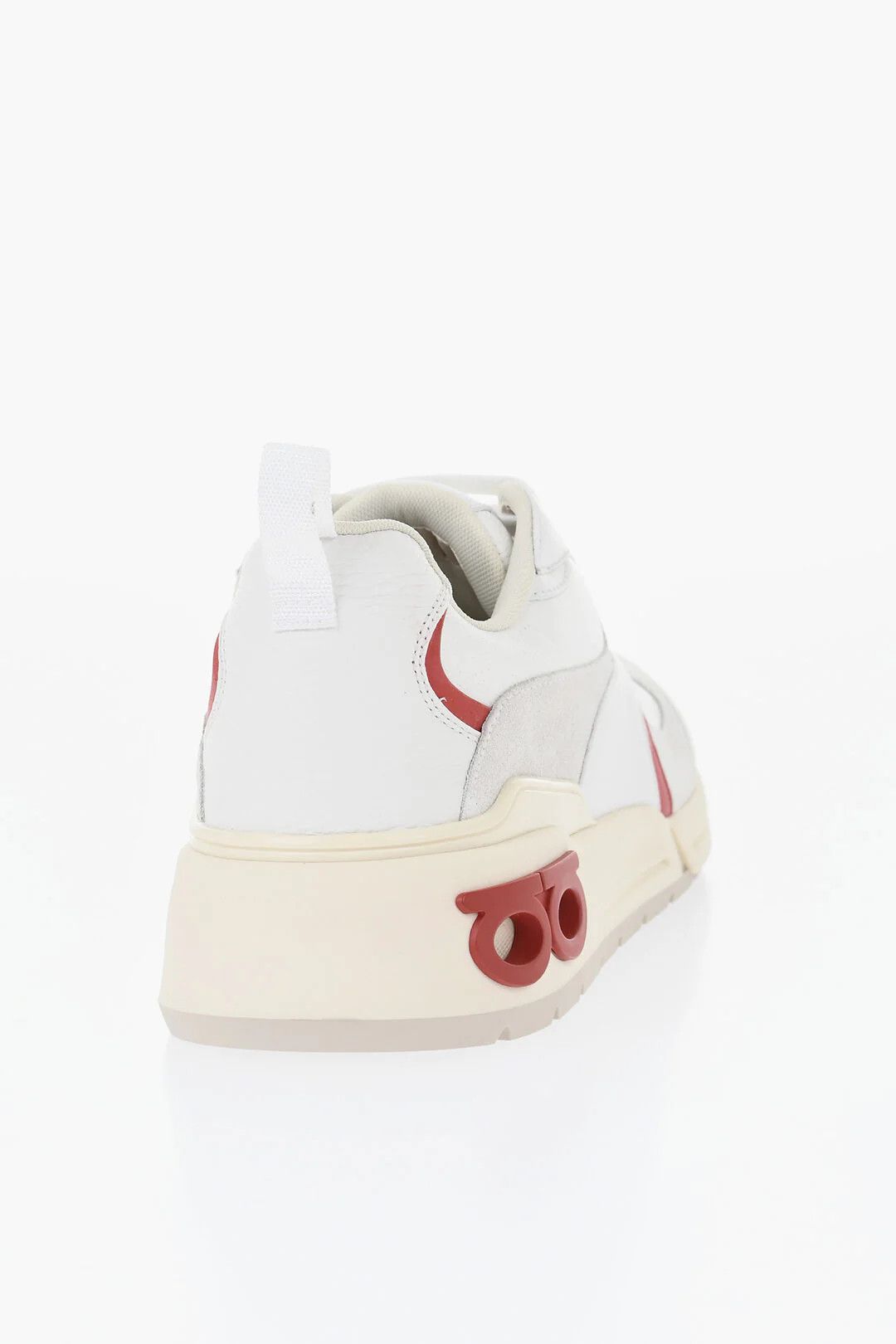 Salvatore Ferragamo og1mm0426 Leather Low-Top Sneakers in White Size US 9.5 / EU 42-43 - 2 Thumbnail