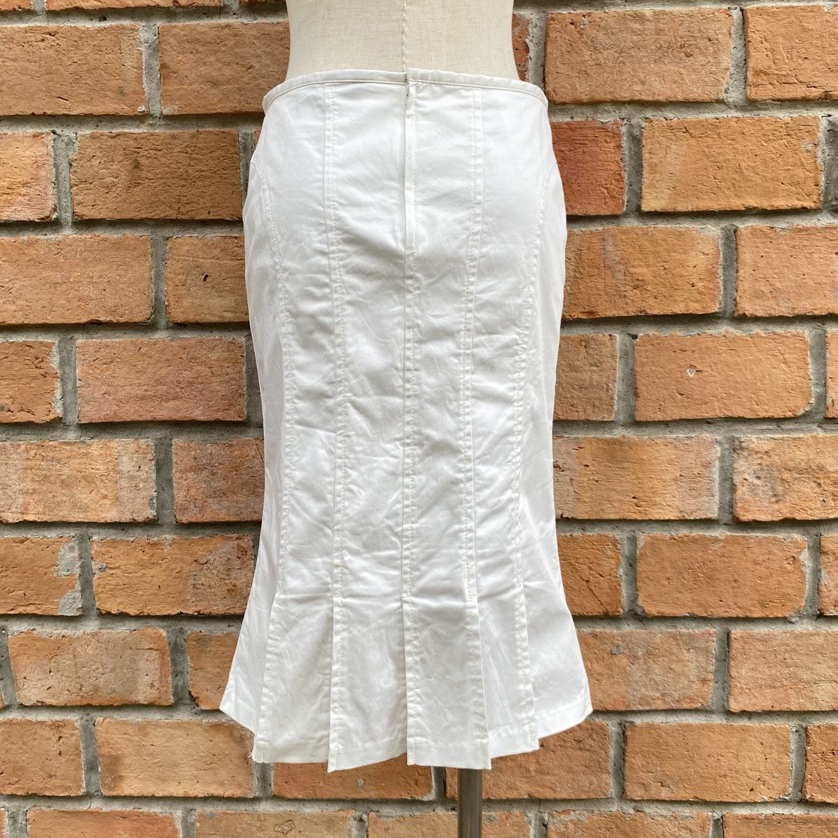 Designer BUONA GIORNATA White Flared Hem Skirt Size 27" / US 4 / IT 40 - 12 Thumbnail