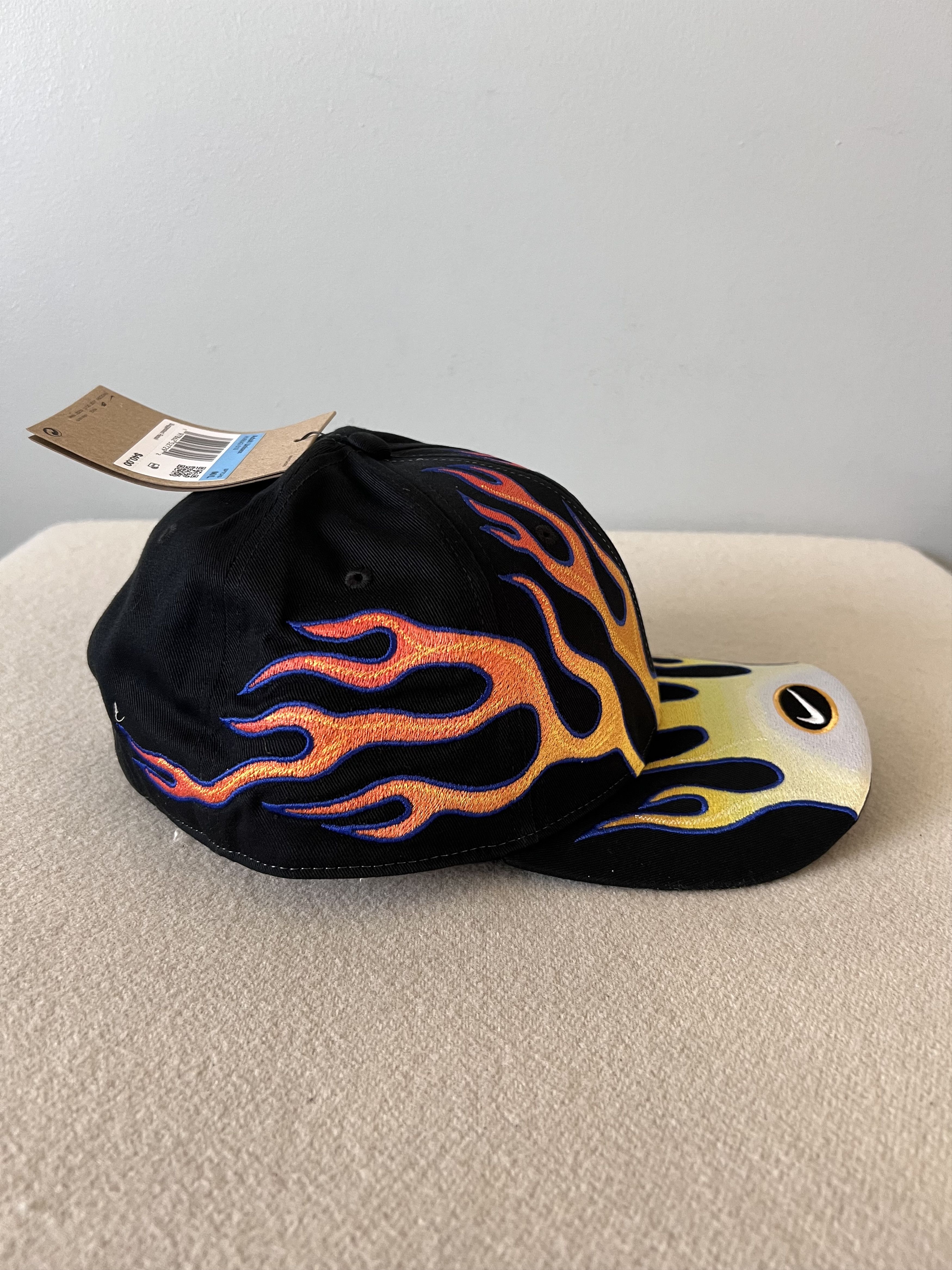 Nike Nike Structured OG Flame Hat in Black Size ONE SIZE - 3 Thumbnail
