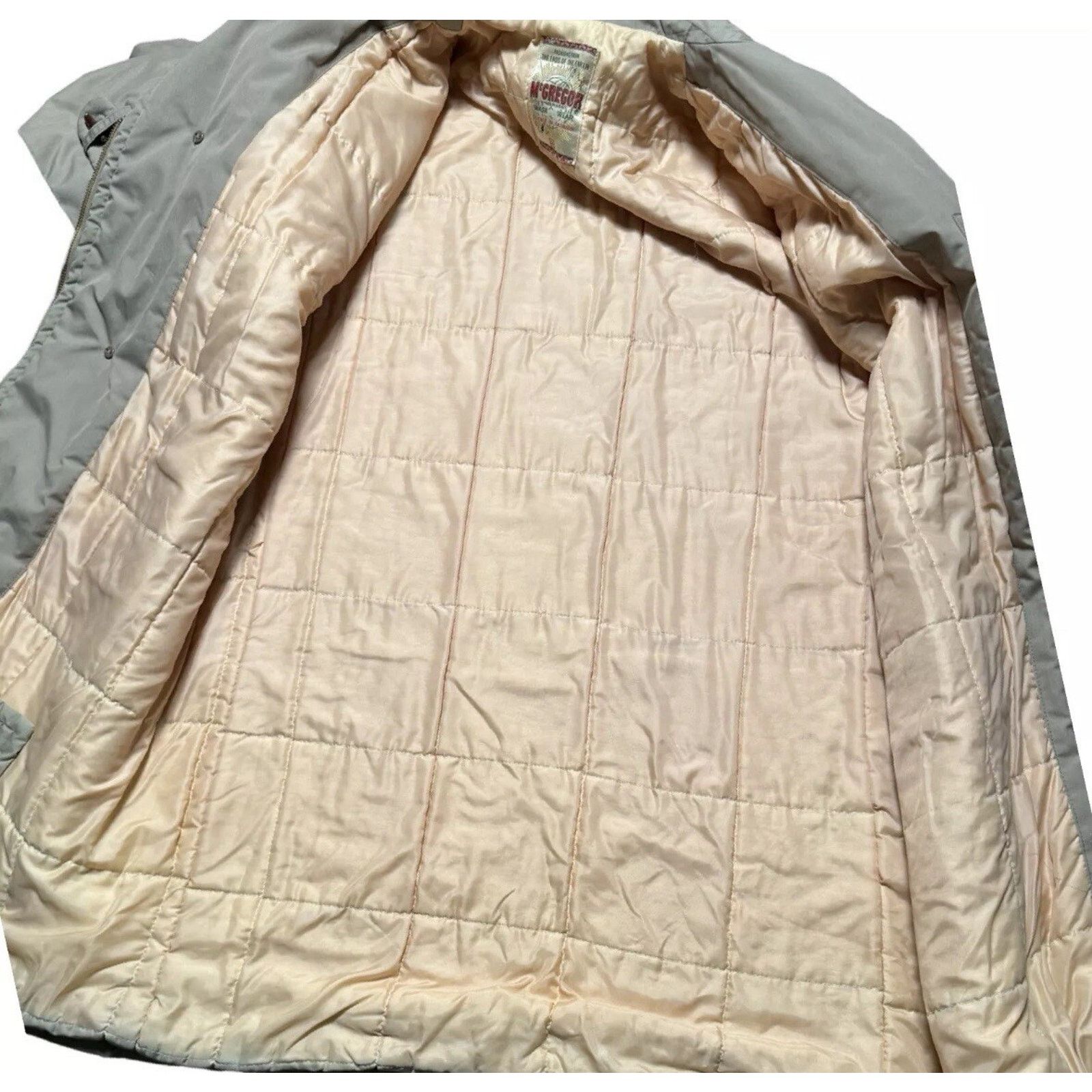 McGregor Vintage Mcgregor Beige Trench Coat Quilt Lined Talon 44 USA Size US L / EU 52-54 / 3 - 6 Thumbnail