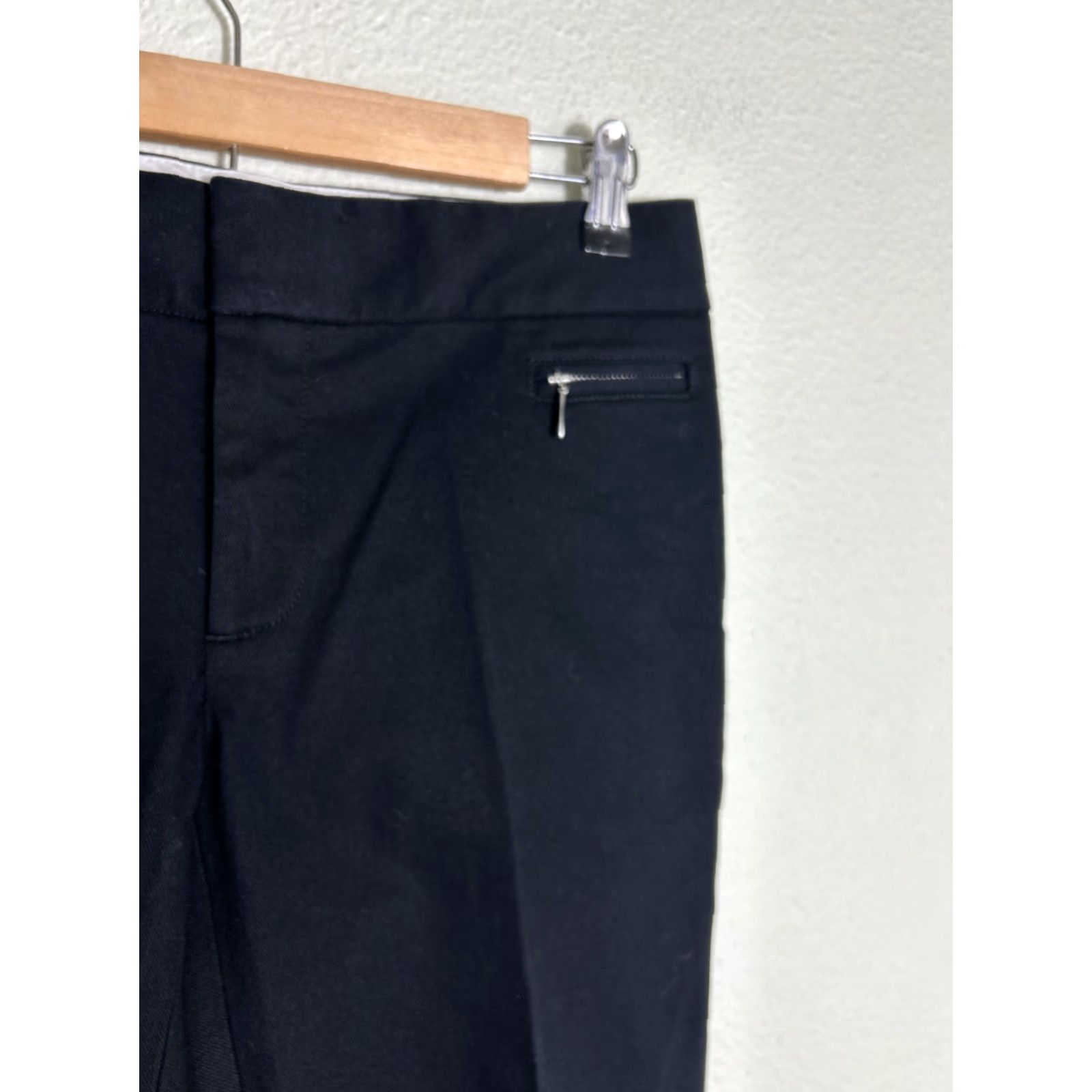 Banana Republic Brand New With Tags Banana Republic Martin Fit Black Pants 4 Tall 30x34 Bootcut Womens Dress Pants Stretch Cotton Blend Zip Closure Flat Front Size 27" / US 4 / IT 40 - 5 Thumbnail