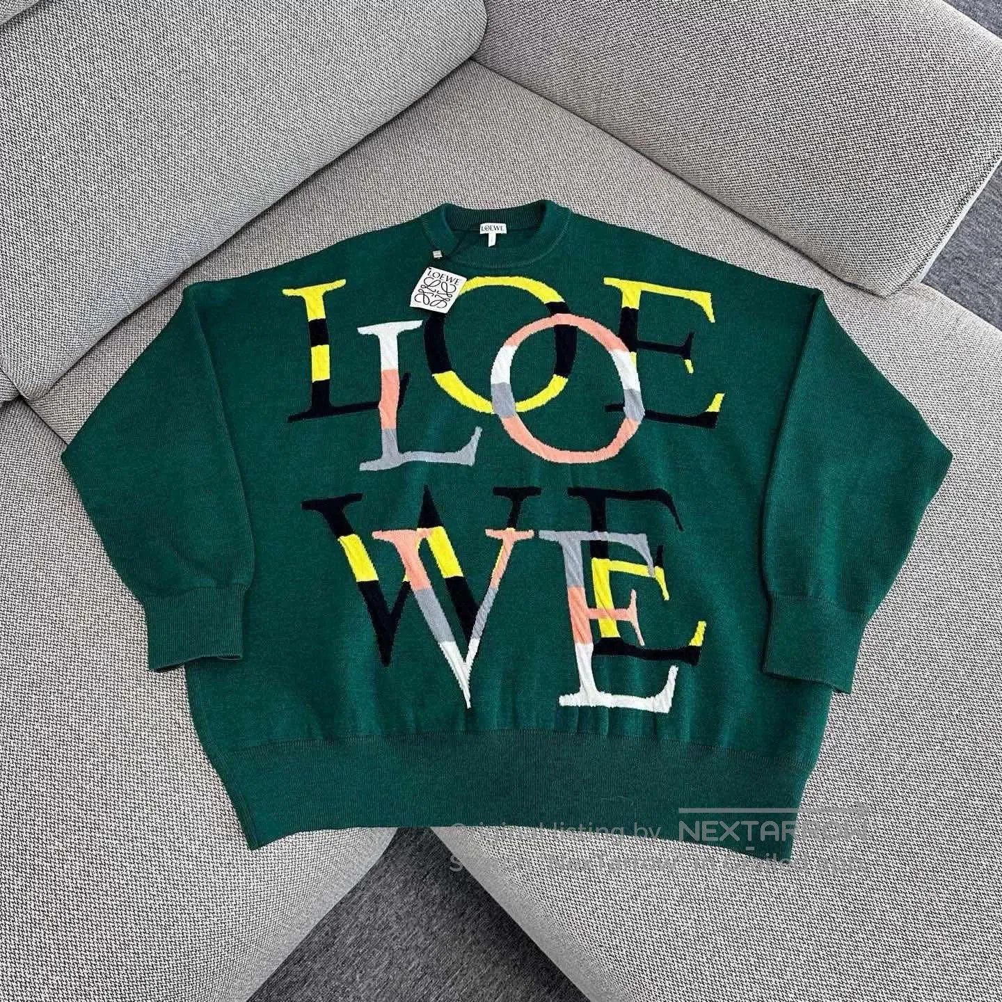 Loewe Loewe SS22 Alphabet Jacquard Cashmere Sweater. Size US S / EU 44-46 / 1 - 1 Thumbnail