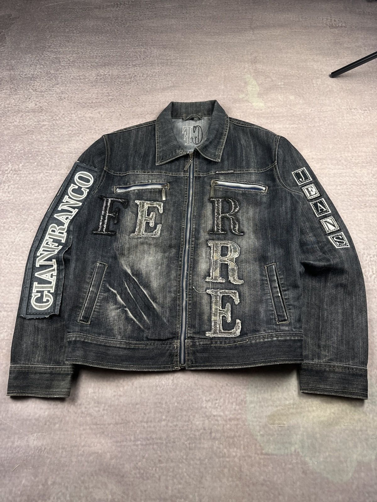 Le Grande Bleu (L.G.B.) Vintage LGB Style Gianfranco Ferre Mudwash ...