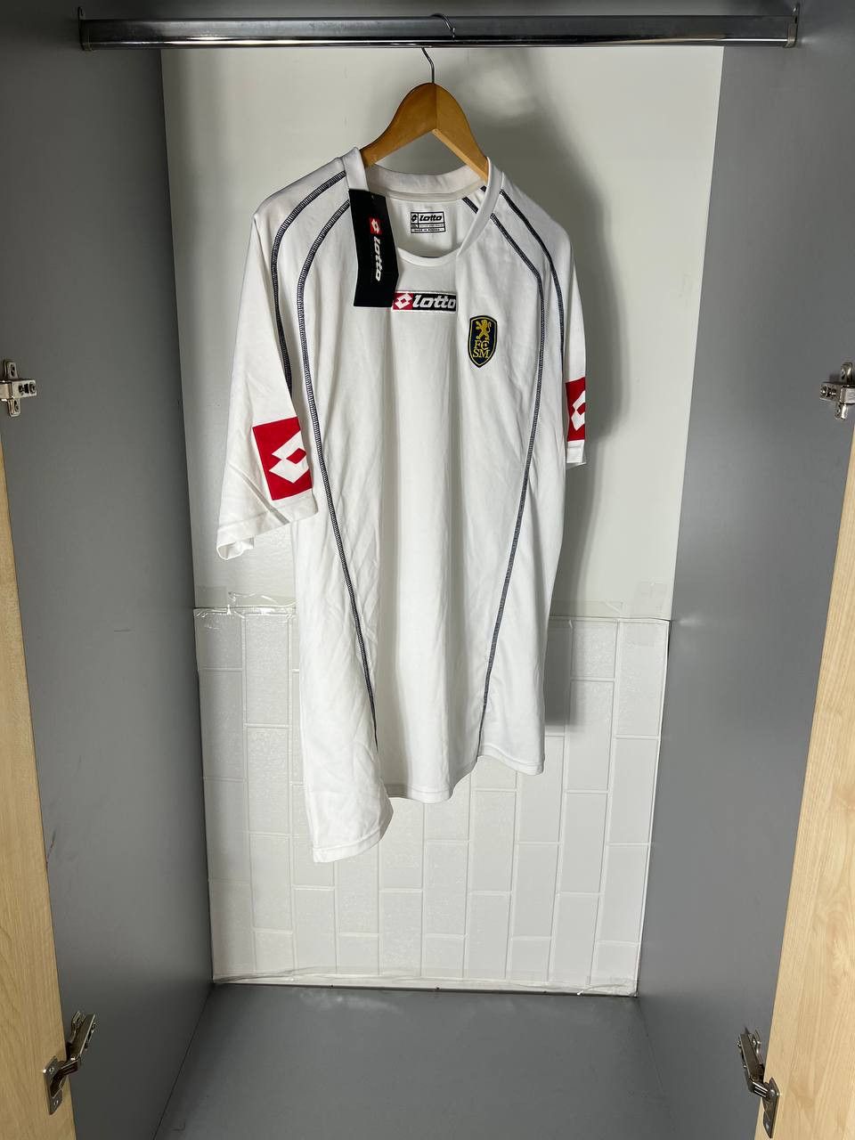 Vintage VERY RARE LOTTO FC SOCHAUX FRANCE RETRO SOCCER JERSEY 90s Size US XXL / EU 58 / 5 - 2 Thumbnail