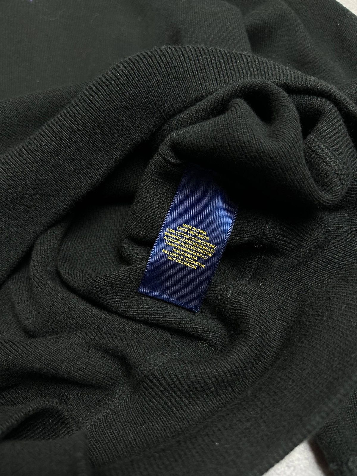 Polo Ralph Lauren Vintage Polo Ralph Lauren RRL Black Sweatshirt XL Size US XL / EU 56 / 4 - 4 Thumbnail