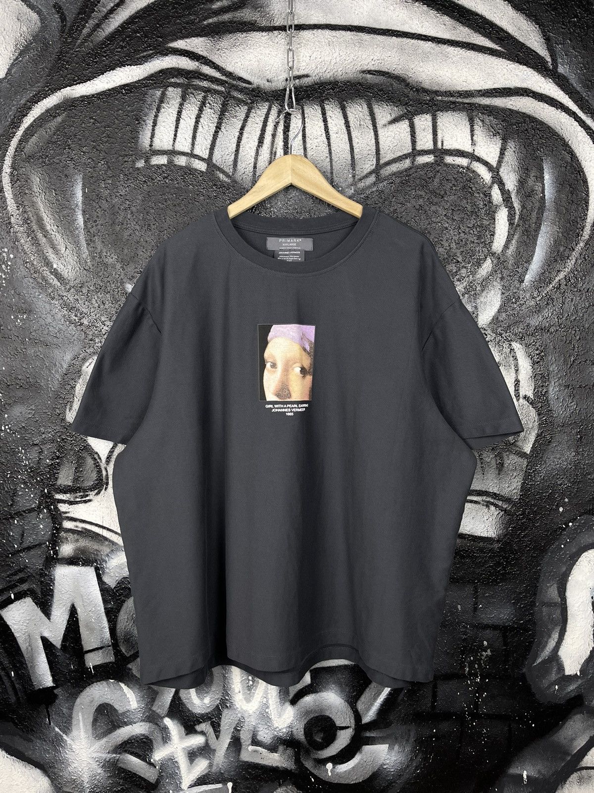 Designer Primark x Johannes Vermeer Big Logo Oversized T-Shirt Size US XL / EU 56 / 4 - 2 Thumbnail