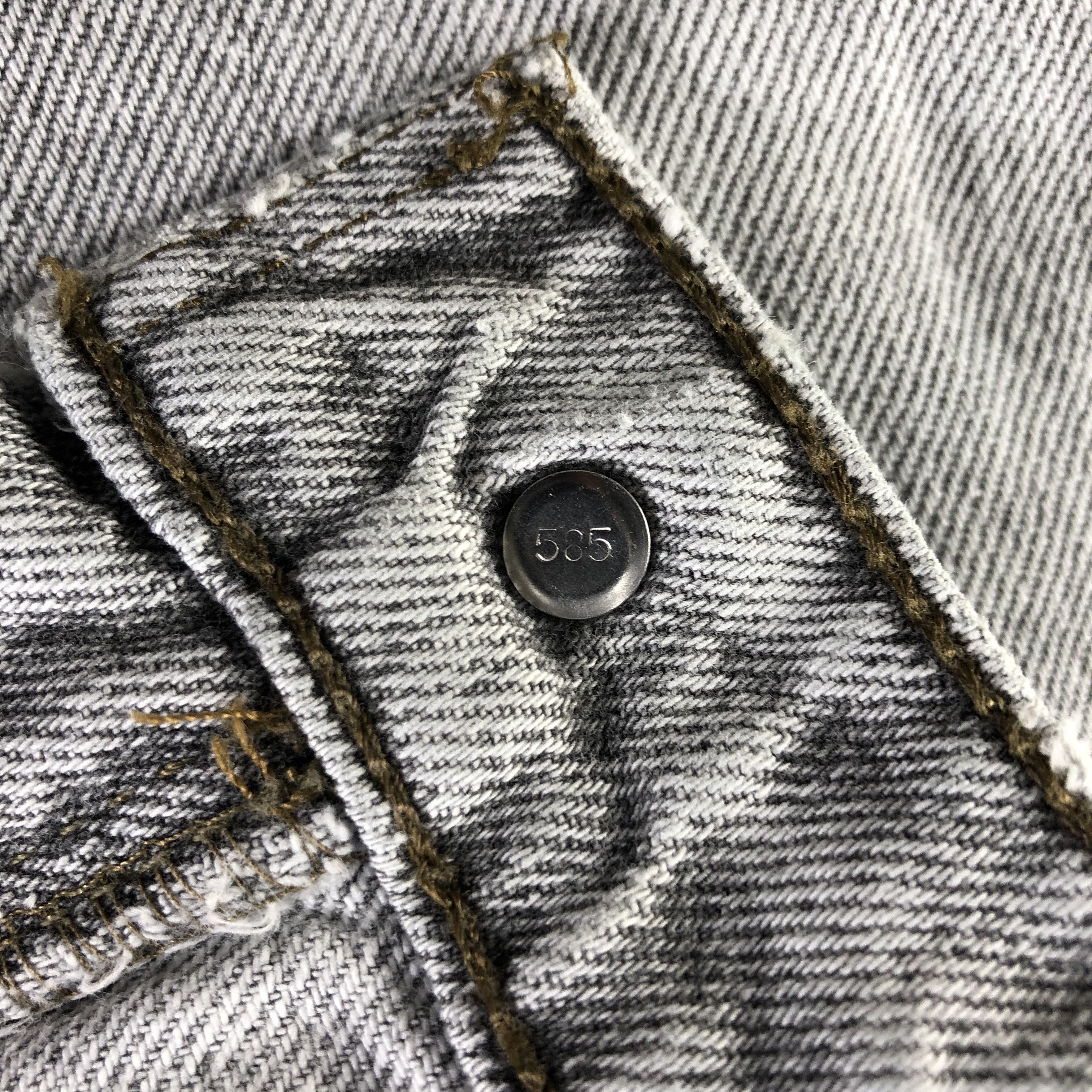 Levi's Vintage Distress Levis 505 Jeans Faded Gray KJ2306 Size US 28 / EU 44 - 10 Thumbnail