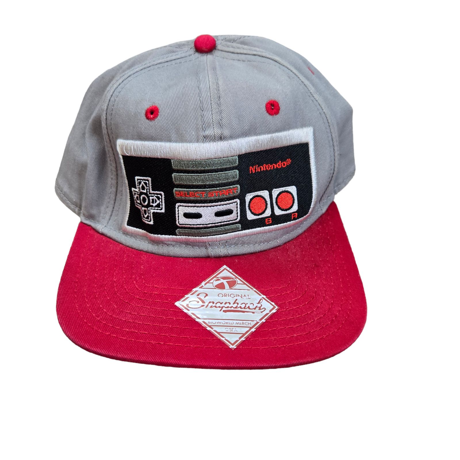 Nintendo Nintendo Red Gray Snapback Nintendo NES Controller Hat Size ONE SIZE - 2 Thumbnail