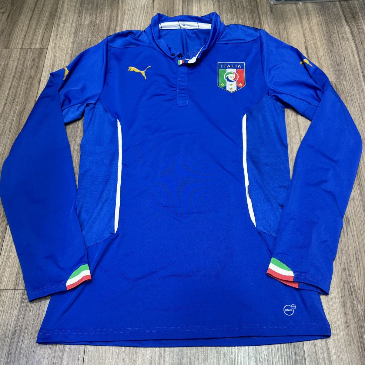 Puma Italy 14/15 longsleeves player issue shirt Size US XL / EU 56 / 4 - 1 Thumbnail