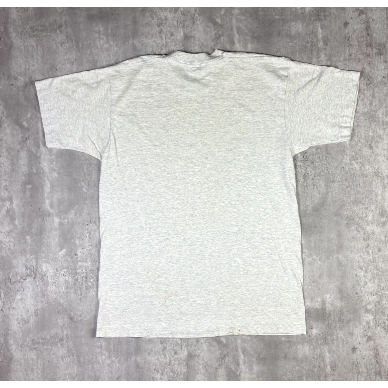 Fruit Of The Loom VINTAGE Fruit of the Loom T-Shirt White 90s Crew Neck Short Sleeve XL Mens Car Stitch Graphic Print Vintage Aged Heavyweight Cotton Blend Old School Size US XL / EU 56 / 4 - 2 Thumbnail