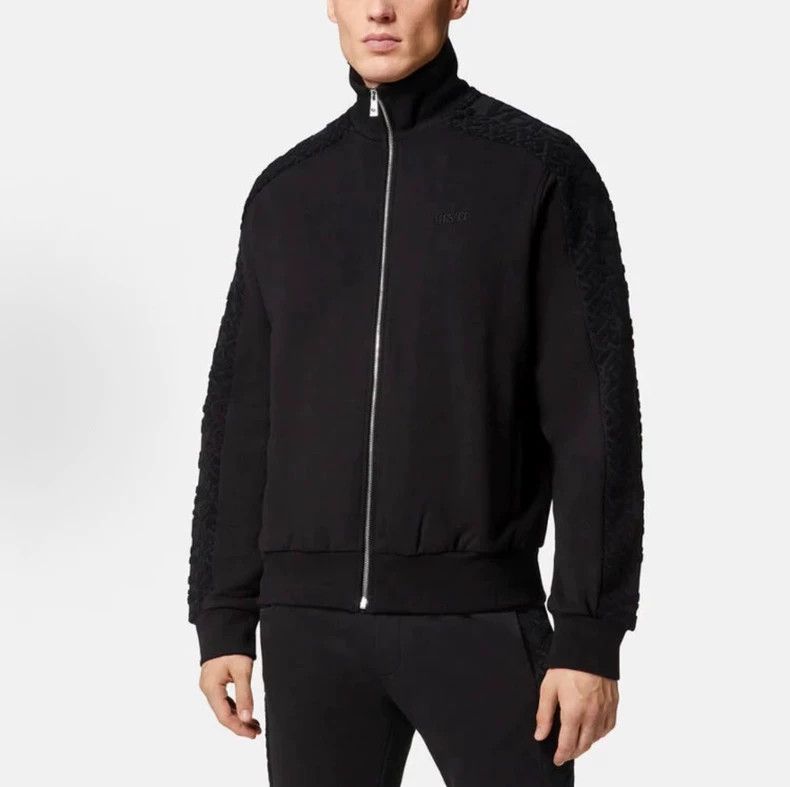 Versace Versace Black jacket and sweatshirt Size US XL / EU 56 / 4 - 3 Thumbnail