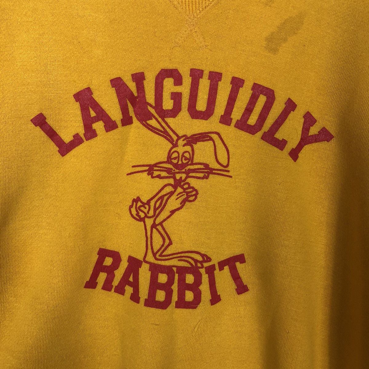 Japanese Brand × Vintage 📌Vintage Sweatshirt Languidly Rabbit Big Logo Animation Size US M / EU 48-50 / 2 - 13 Thumbnail