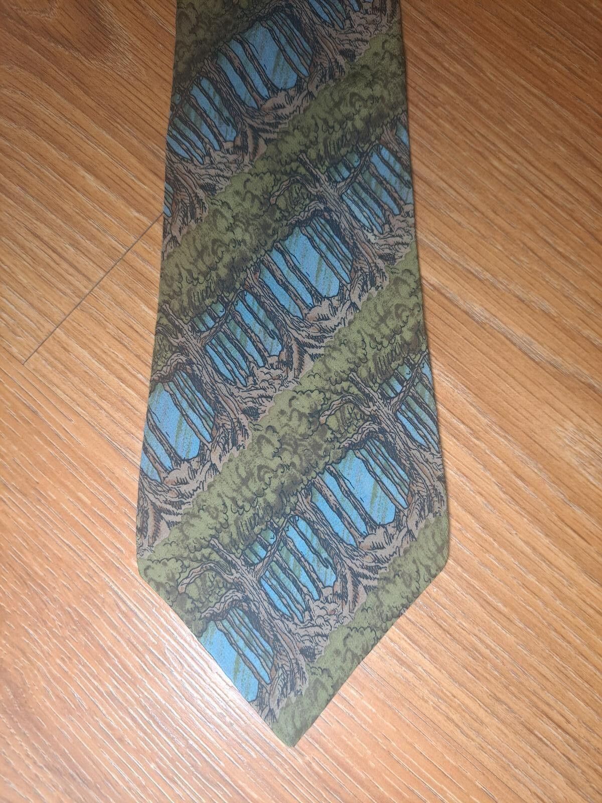 Other VINTAGE Jerry Garcia Silk Tie Green Wide Made in USA Size ONE SIZE - 1 Thumbnail