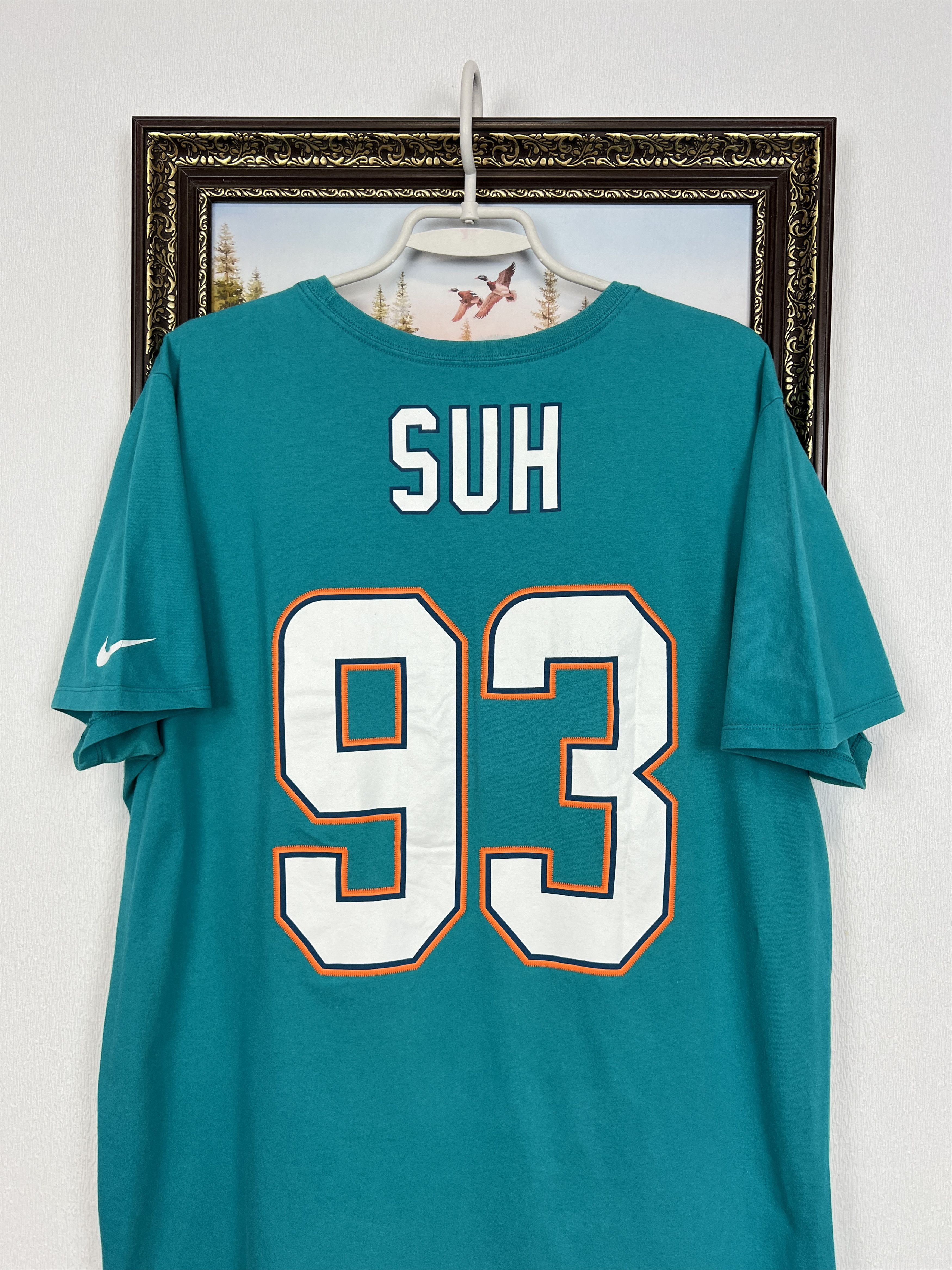 Nike Nike Regular Fit Miami Dolphins NFL SUH Shirt Football Size US XL / EU 56 / 4 - 10 Thumbnail