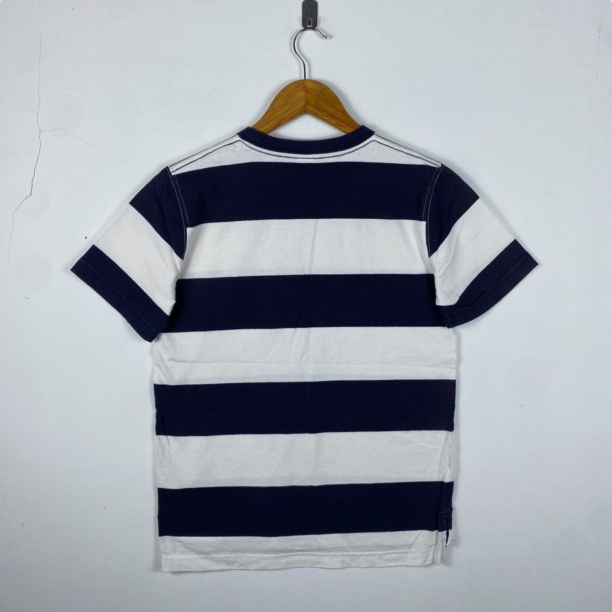 BASE CONTROL Japanese Brand BASE CONTROL Women Striped Pocket Tee Shirt Size S / US 4 / IT 40 - 5 Thumbnail