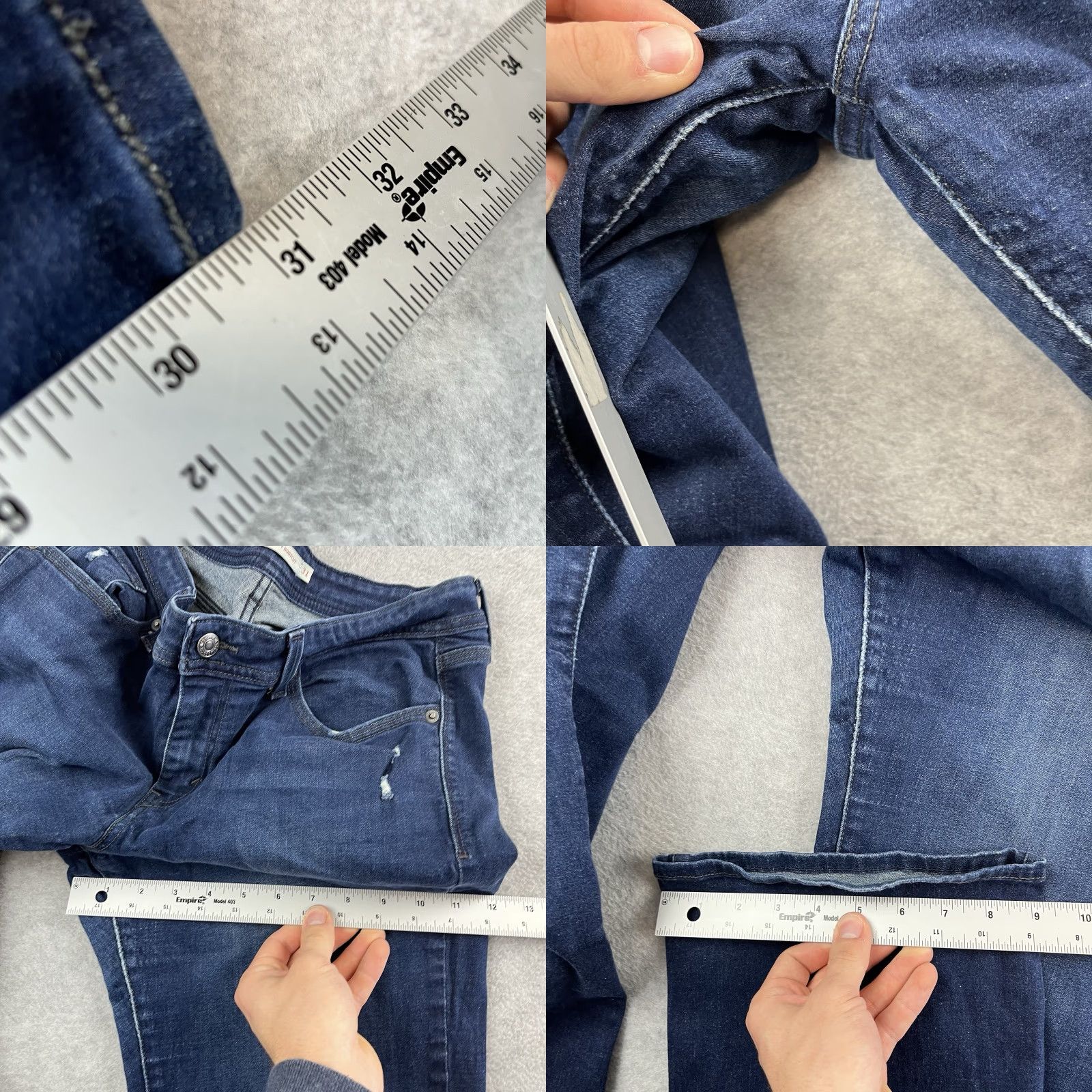 Levi's VINTAGE? No. Levi's 529 Curvy Boot Cut Jeans Dark Wash 31 x 31 Size 12M Women’s Denim 5-Pocket Size 34" / US 12 / IT 48 - 8 Thumbnail