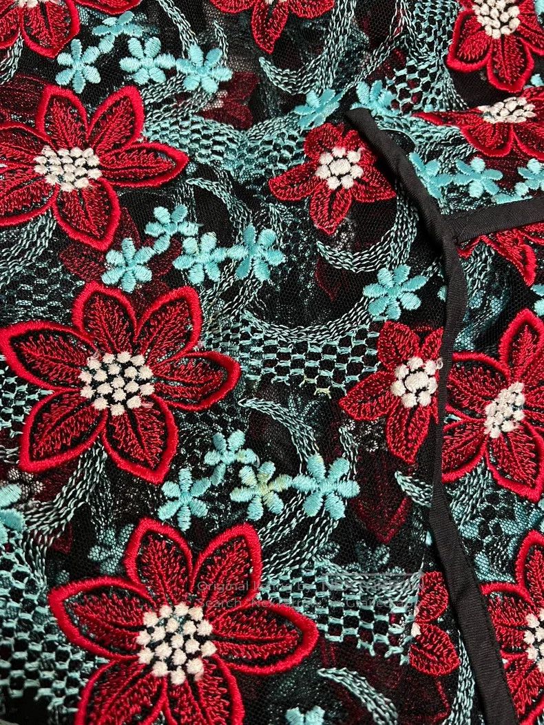 Comme des Garcons Comme Des Garcons size M Luxury Embroidered Flower Skirt Size 22" - 7 Thumbnail