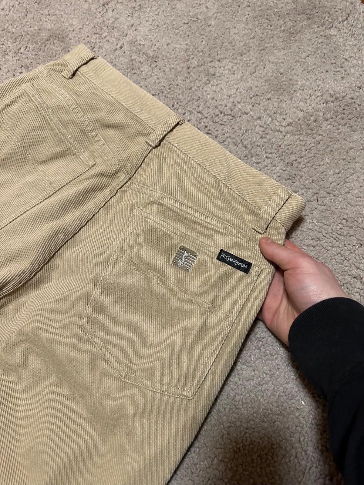 Yves Saint Laurent 90s Yves Saint Laurent YSL Logo Beige Pants Jeans Vntg 32/32 Size US 32 / EU 48 - 5 Thumbnail