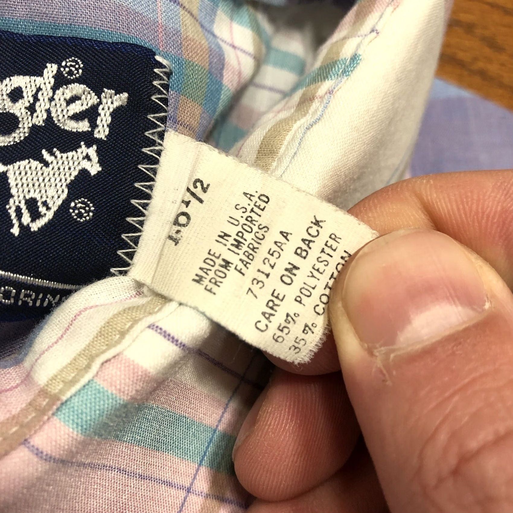 Wrangler VINTAGE Wrangler Pearl Snap Shirt Men 16.5 X Long Tails Reg Fit Plaid Pink Cowboy Western Size US XL / EU 56 / 4 - 4 Thumbnail