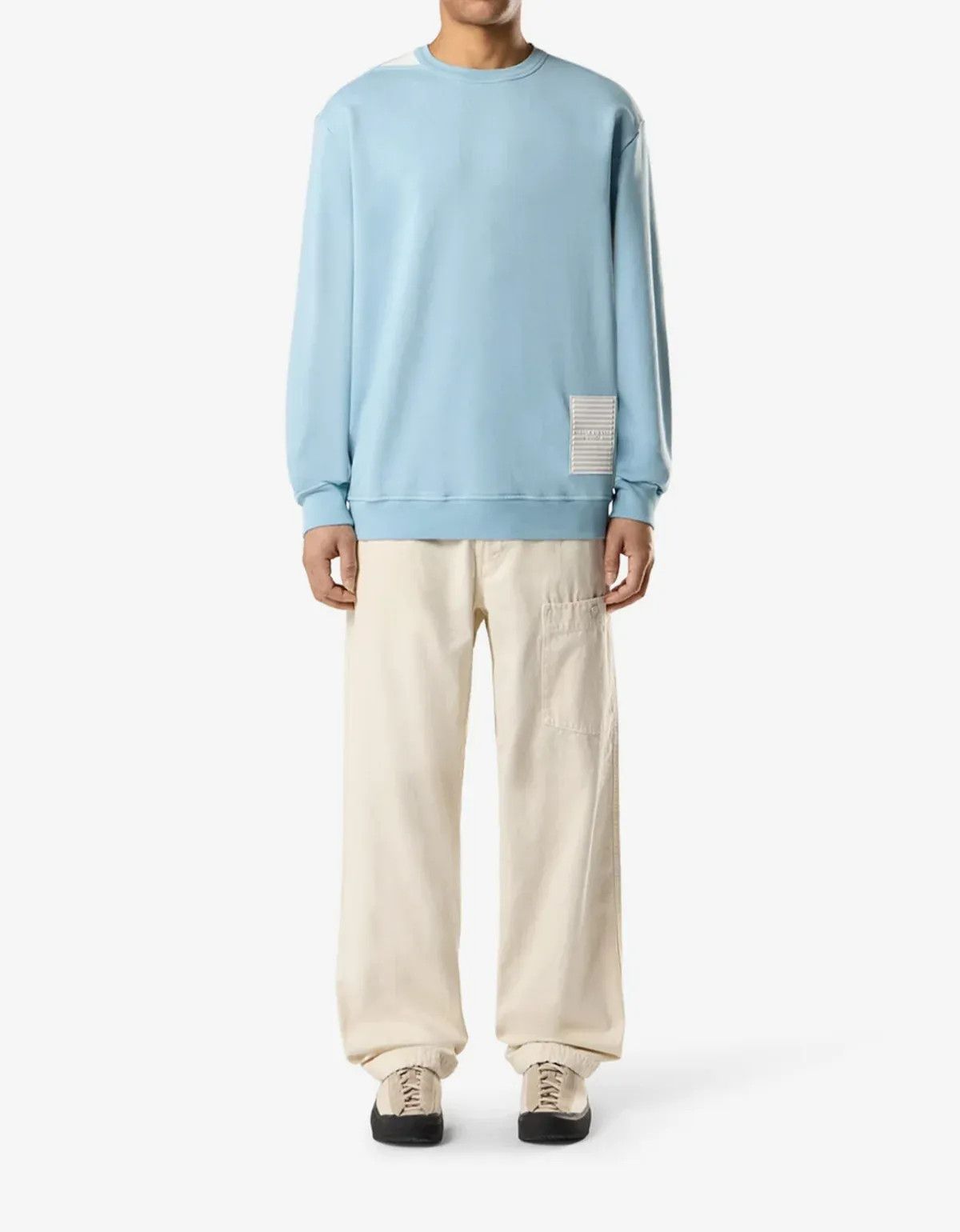 Stone Island Stone Island Marina Blue Reflective Detail Sweatshirt Size US M / EU 48-50 / 2 - 5 Thumbnail