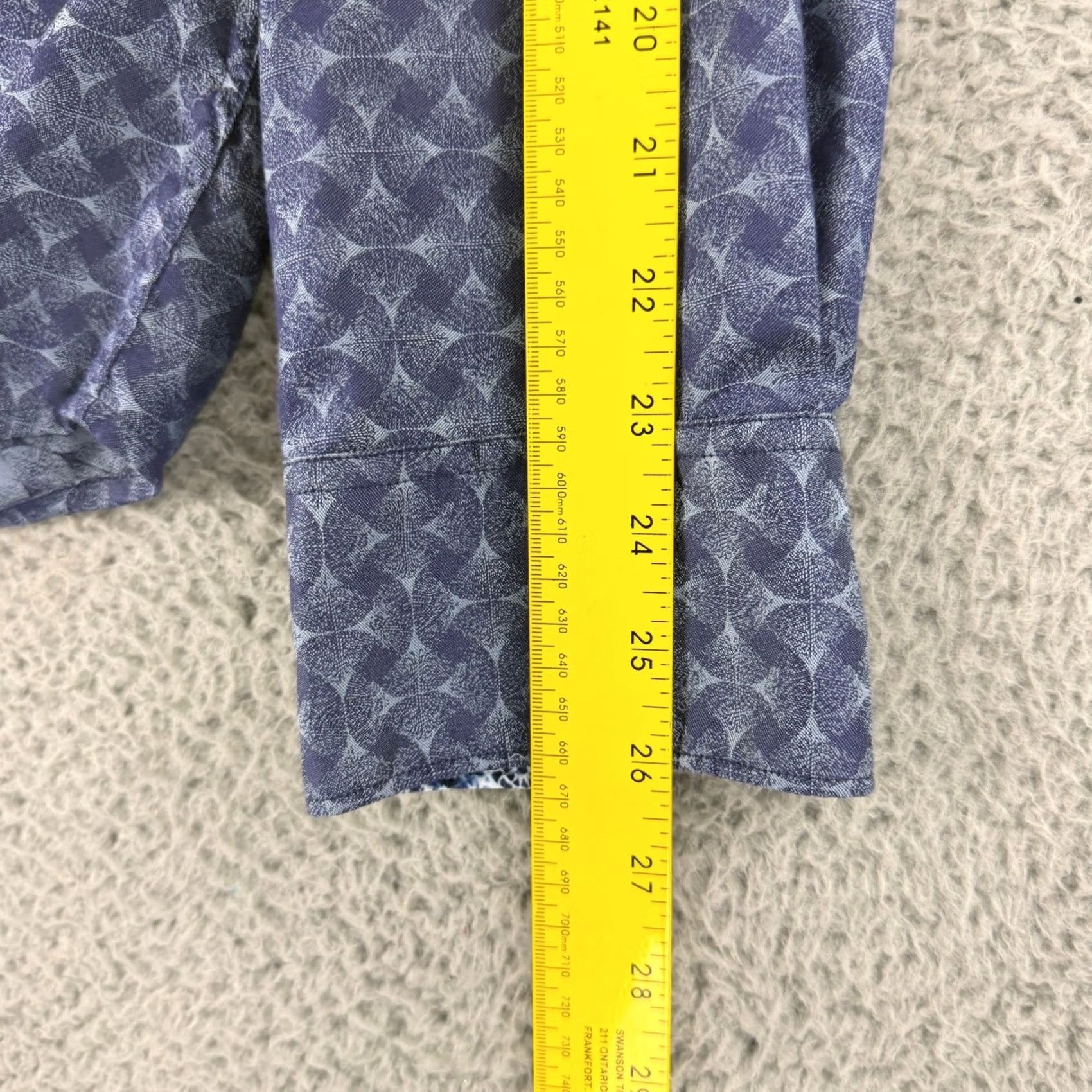 Robert Graham Robert Graham Button-Down Shirt Mens 3XL Blue Geometric Classic Fit Long Sleeve Color: Blue Pattern: Geometric Size US XXL / EU 58 / 5 - 7 Thumbnail