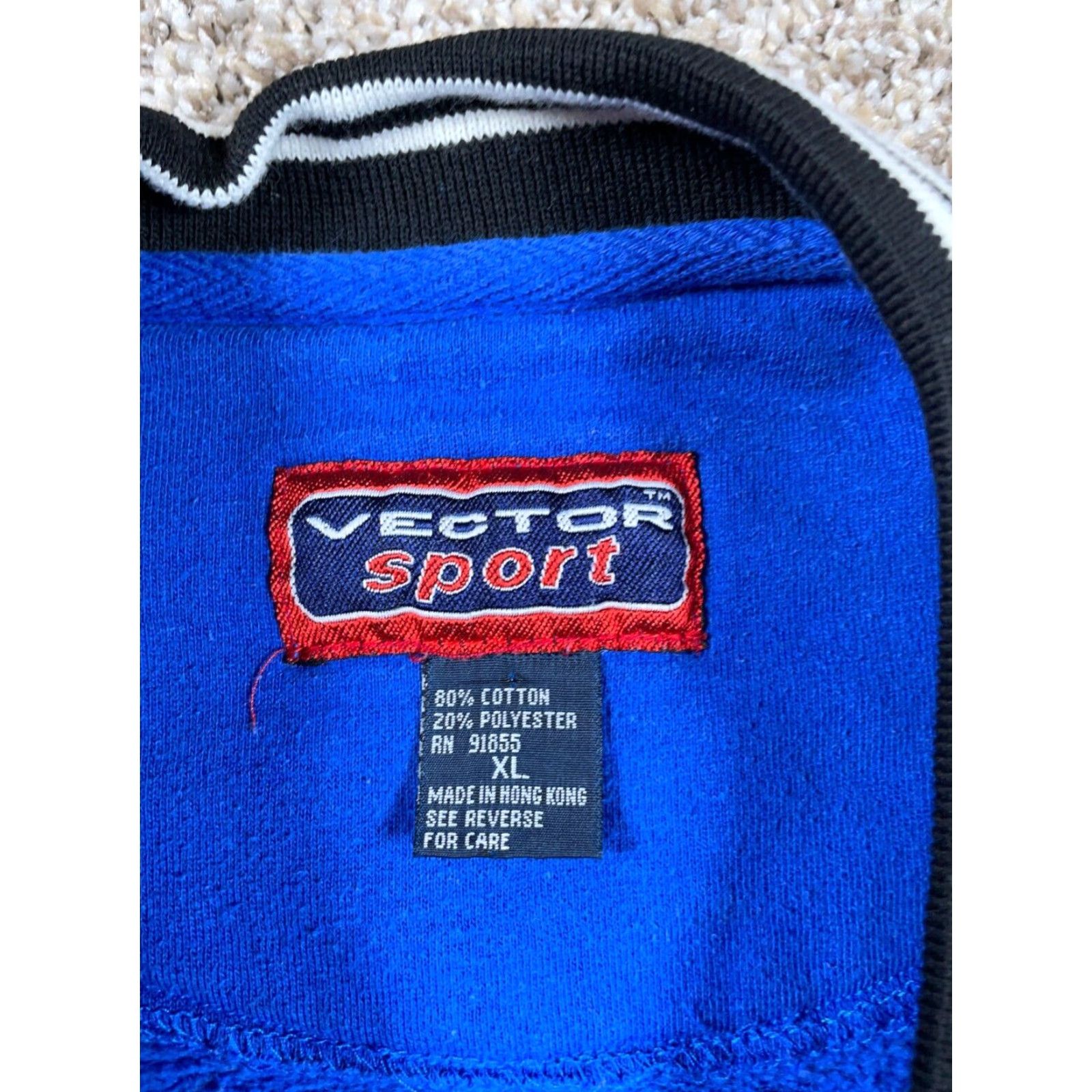Vintage VINTAGE 90s PREPPY Striped Sleeve V-Neck Sweatshirt Adult XL Blue Lightweight Shirt Mens Size US XL / EU 56 / 4 - 3 Thumbnail