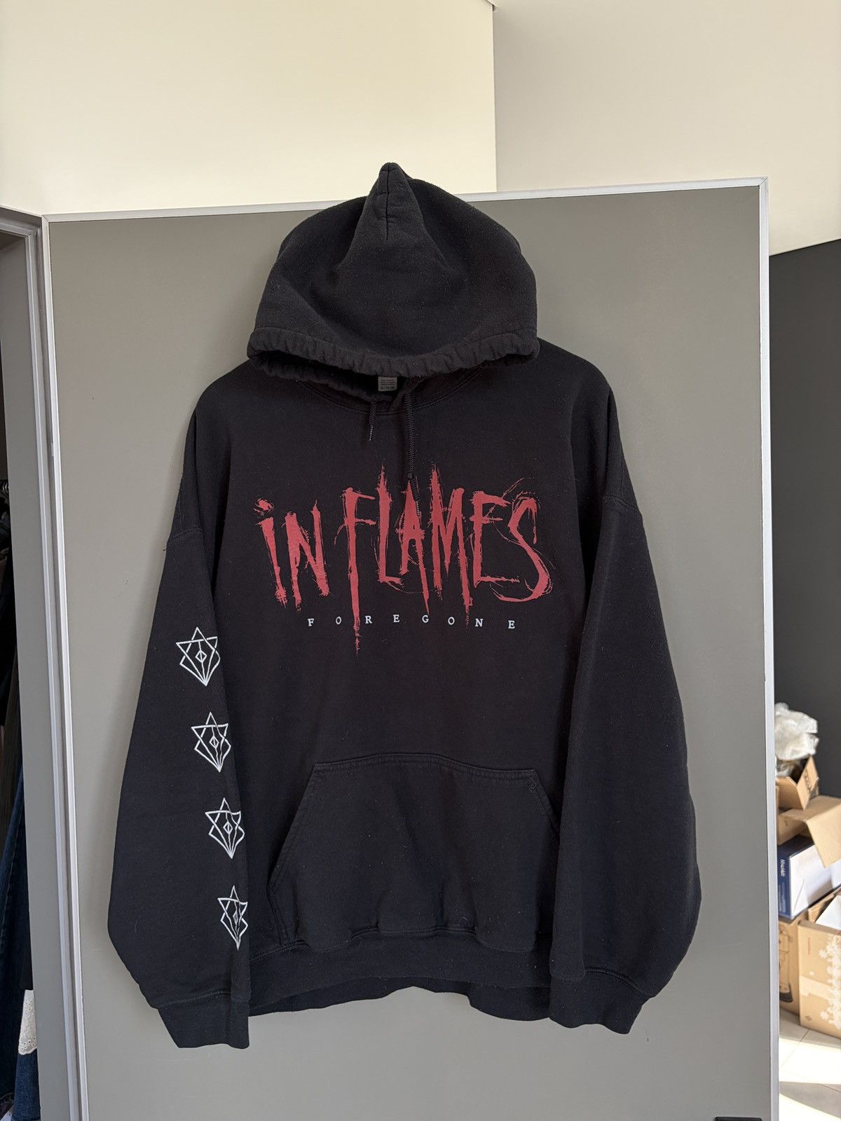 Band Tees In Flames Foregone Metal Black Hoodie Size US XXL / EU 58 / 5 - 2 Thumbnail