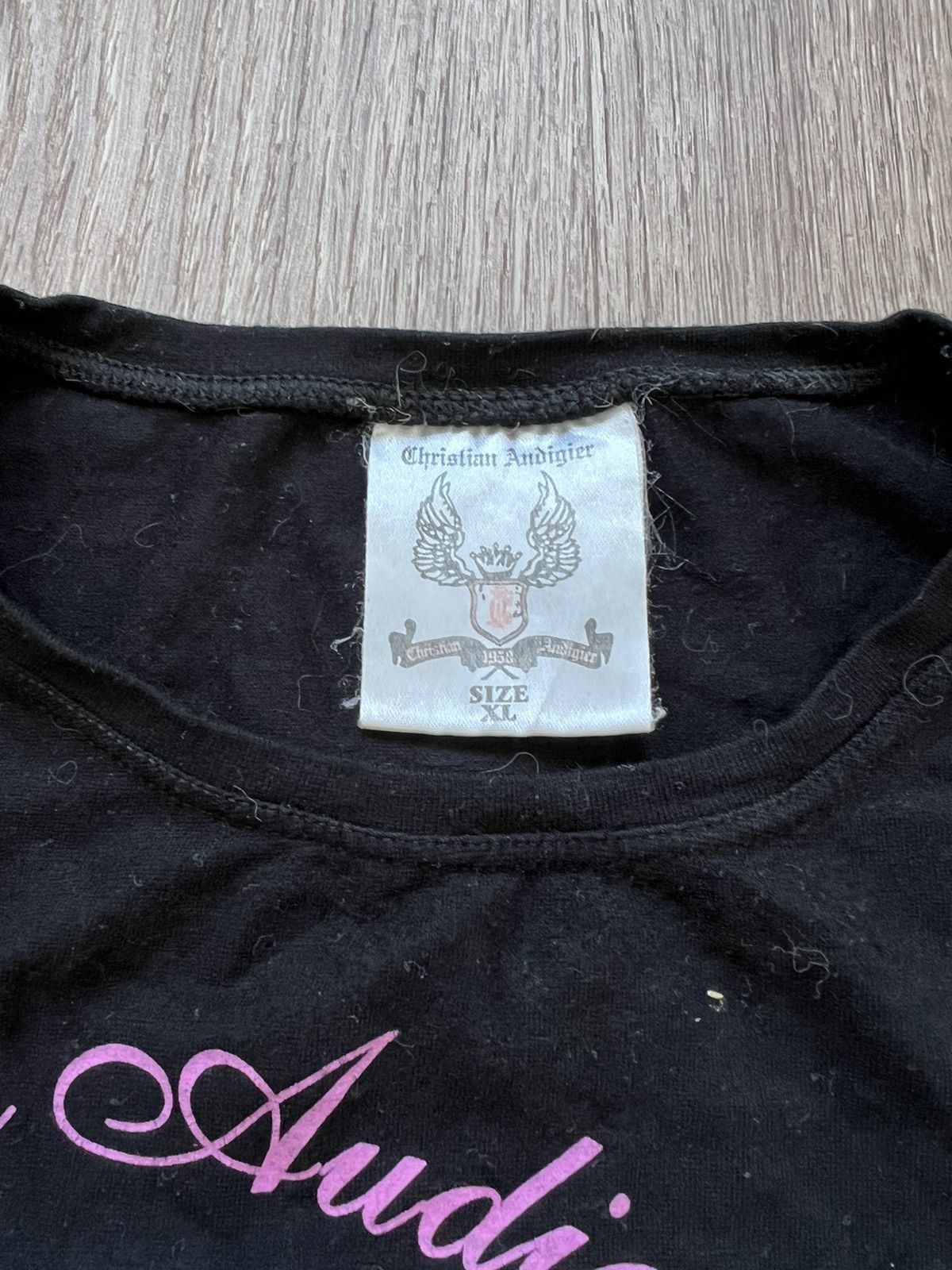 Christian Audigier × Ed Hardy × Vintage Vintage Y2K Christian Audigier Tee Size XL / US 12-14 / IT 48-50 - 4 Thumbnail
