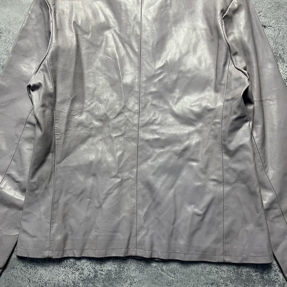 Vera Pelle Vintage Vera Pelle Leather Biker Jacket Designer Y2K Italy Size M / US 6-8 / IT 42-44 - 14 Thumbnail