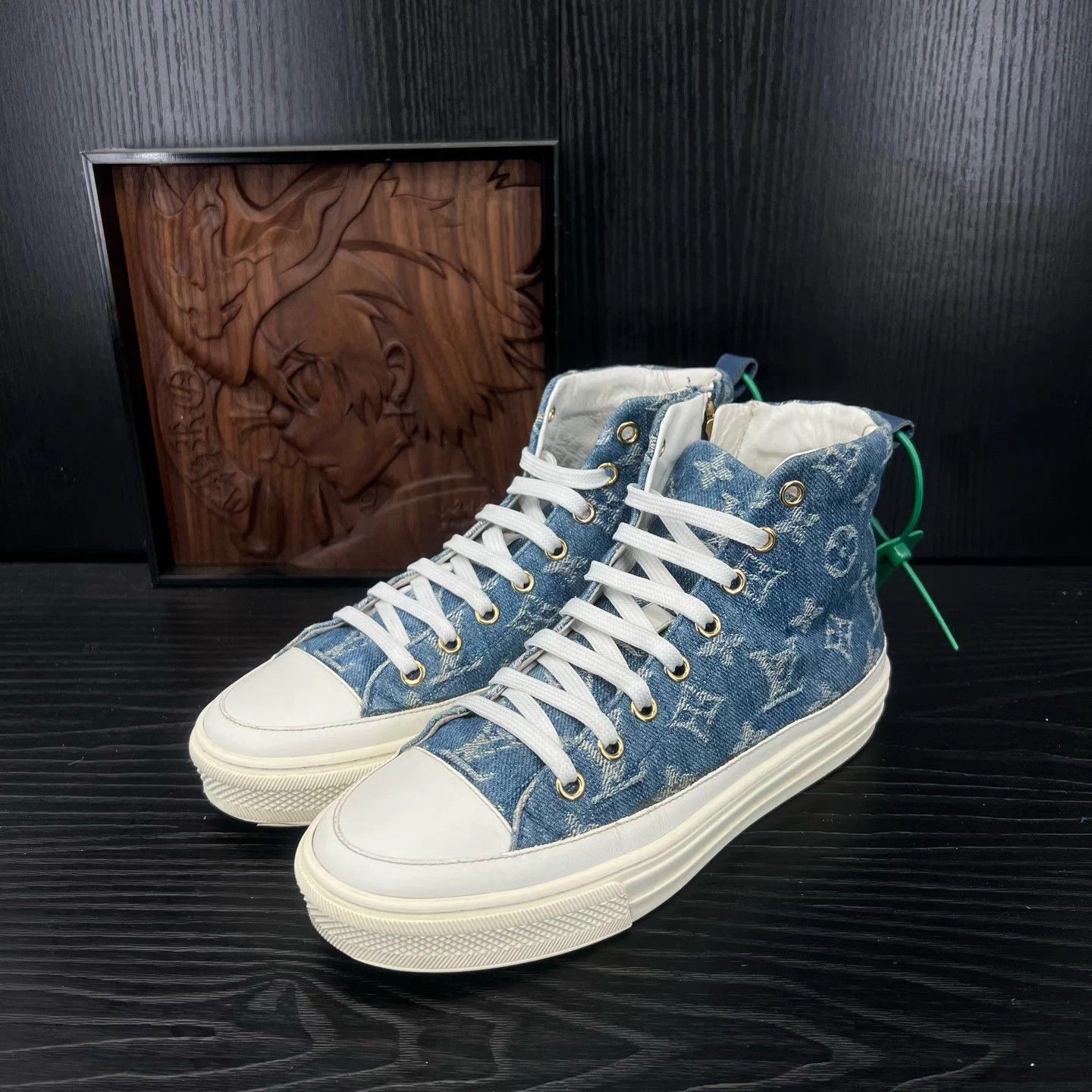 Louis Vuitton LV Stellar Washed Denim All Over Print 35.5 Size US 4.5 / IT 34.5 - 1 Thumbnail