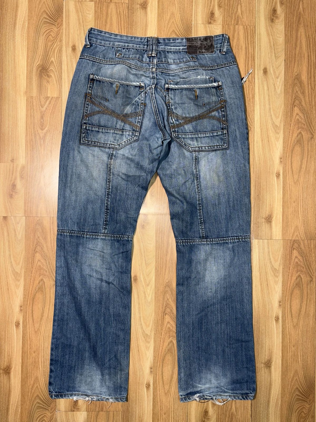Japanese Brand VTG Kangaroo Poo Baggy Skate Y2K Double Knee Workwear 32x34 Size US 32 / EU 48 - 2 Thumbnail