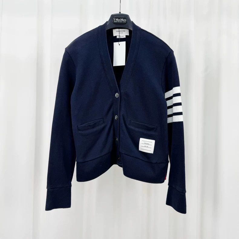 Thom Browne Thom Browne size40 Four-ridge knit jacket Size S / US 4 / IT 40 - 1 Thumbnail