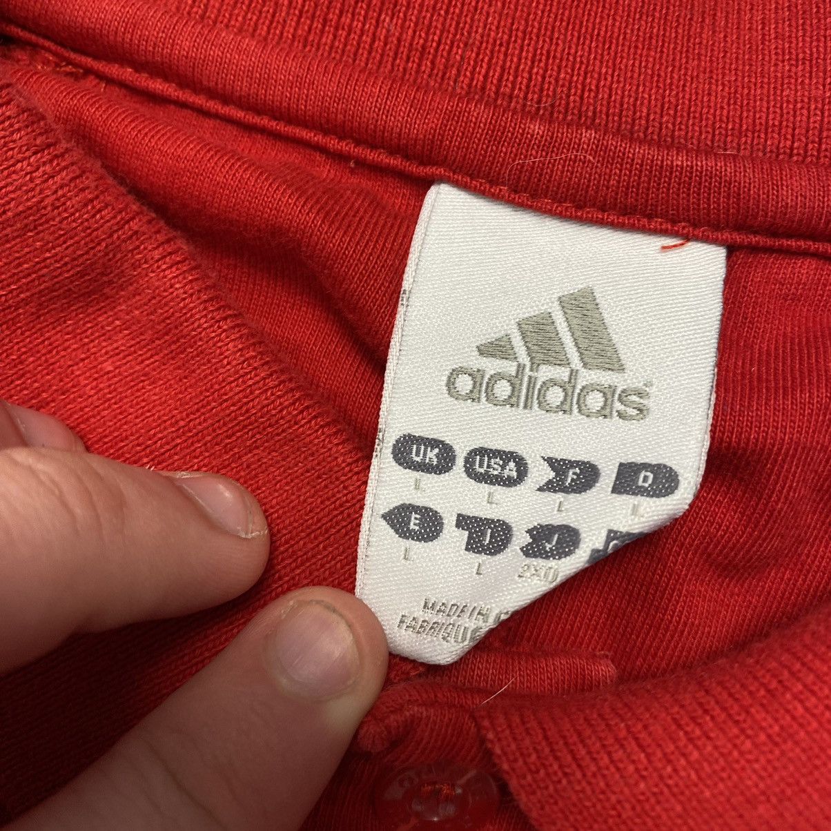 Vintage Vintage Adidas FC Liverpool Small logo soccer polo Size US L / EU 52-54 / 3 - 9 Thumbnail