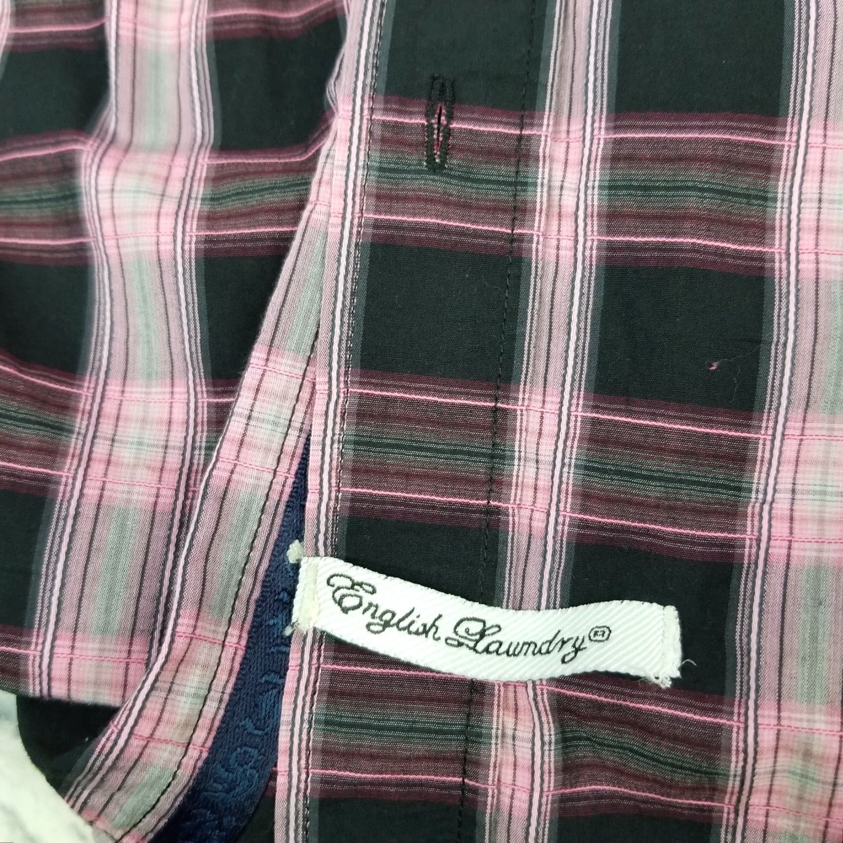 English Laundry English Laundry Button Up Shirt Mens 17 1/2 Plaid Multicolor Long Sleeves Size US L / EU 52-54 / 3 - 5 Thumbnail