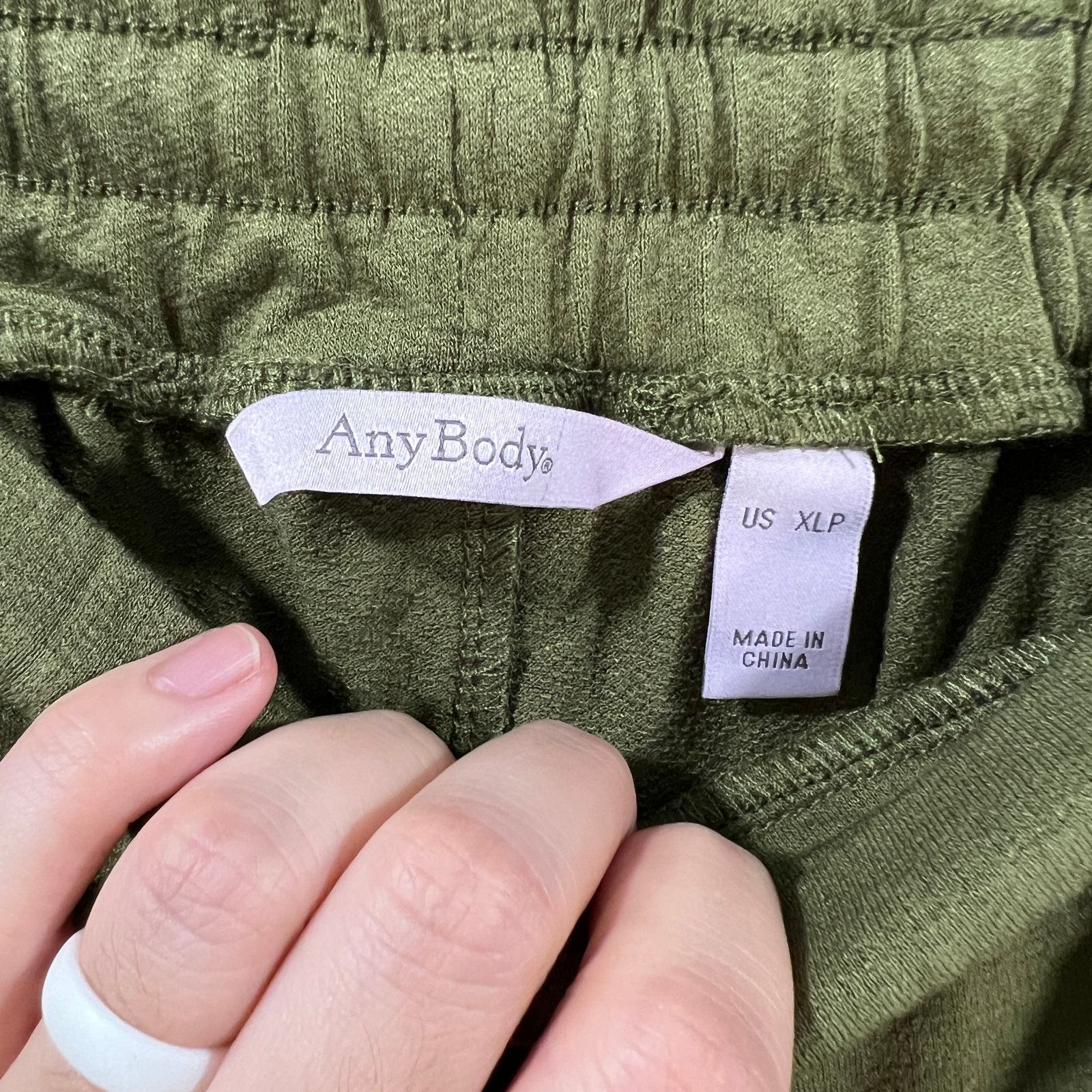 Other AnyBody Textured Knit Jersey Jogger with Tie Waistban Size 38" / US 16 / IT 52 - 3 Thumbnail