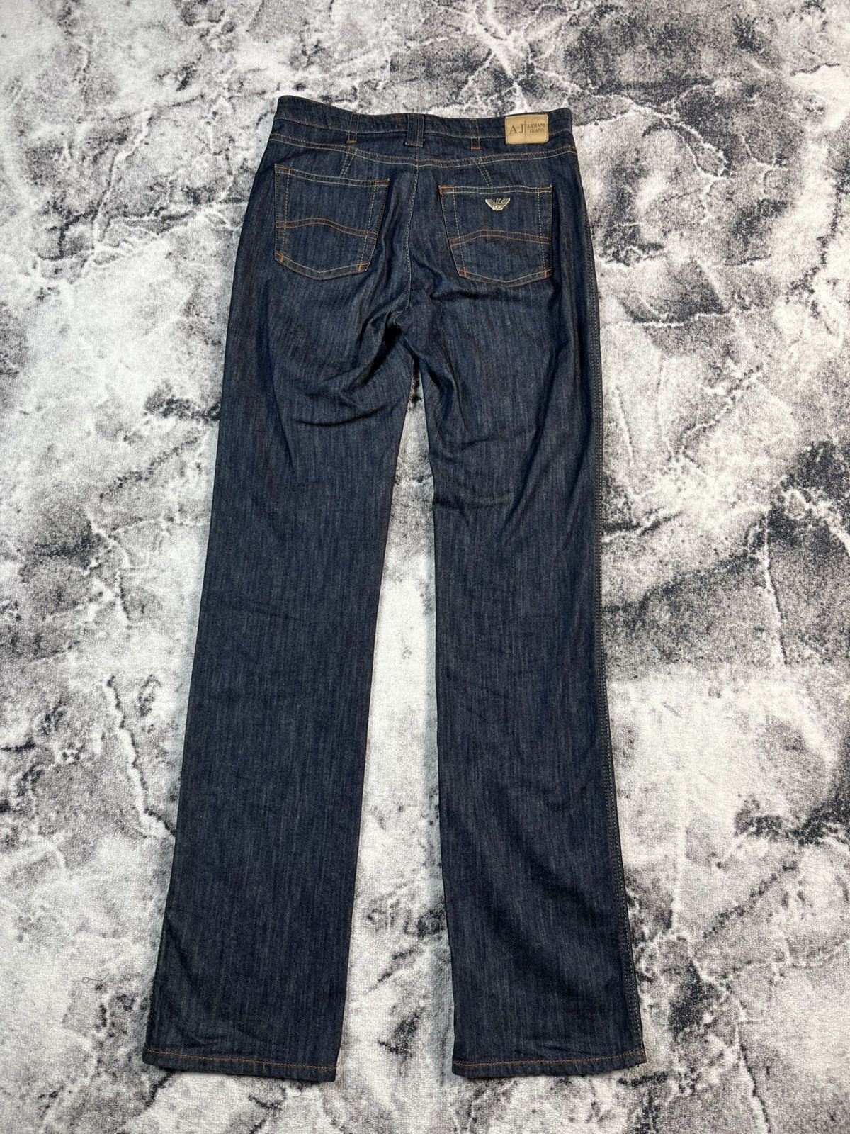 Armani Armani Jeans AJ Metal Logo Indigo Denim Jeans Size US 30 / EU 46 - 9 Thumbnail