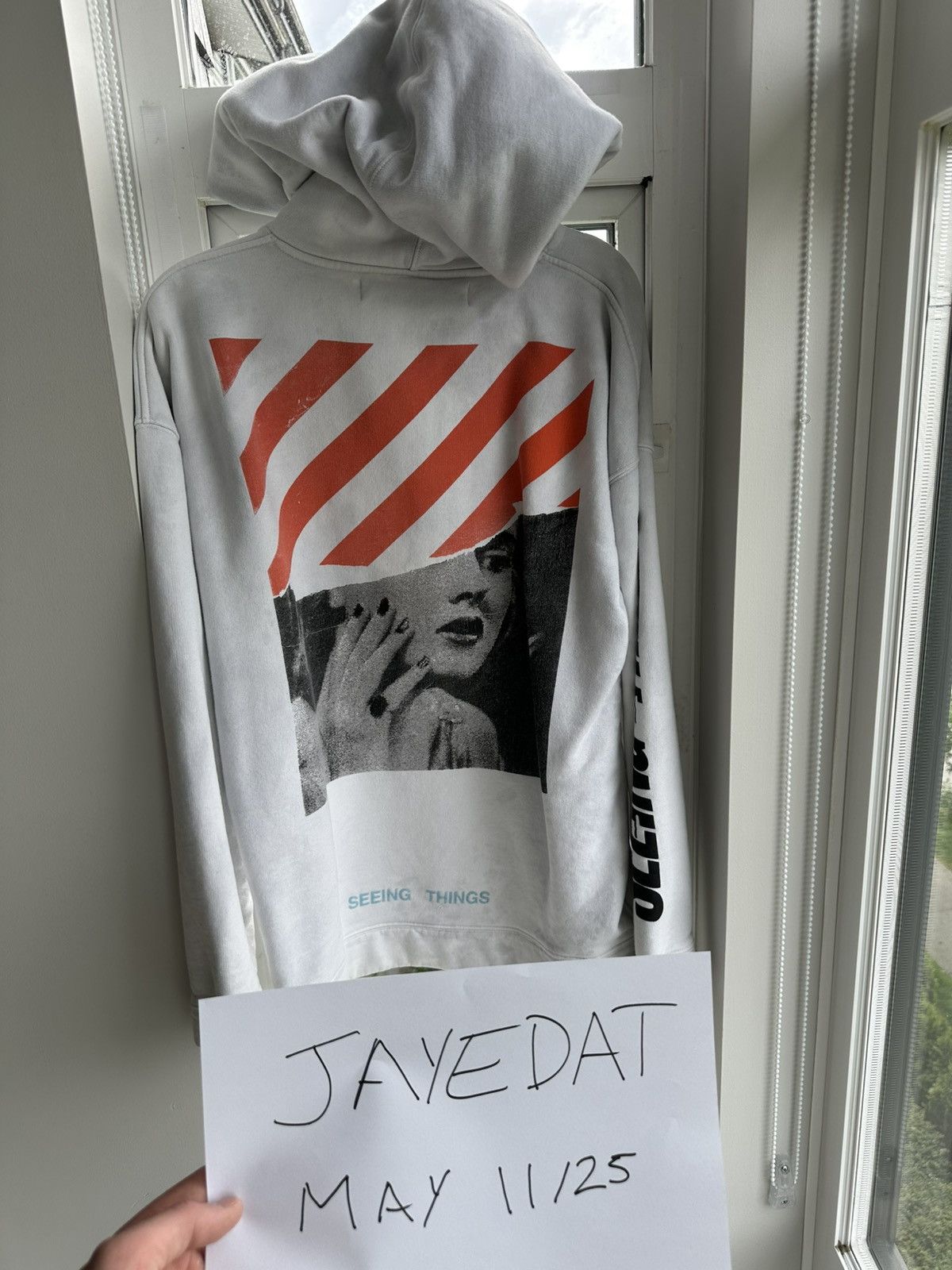 Off-White Off - White “Seeing Things” Oversized Hoodie Size US S / EU 44-46 / 1 - 1 Thumbnail