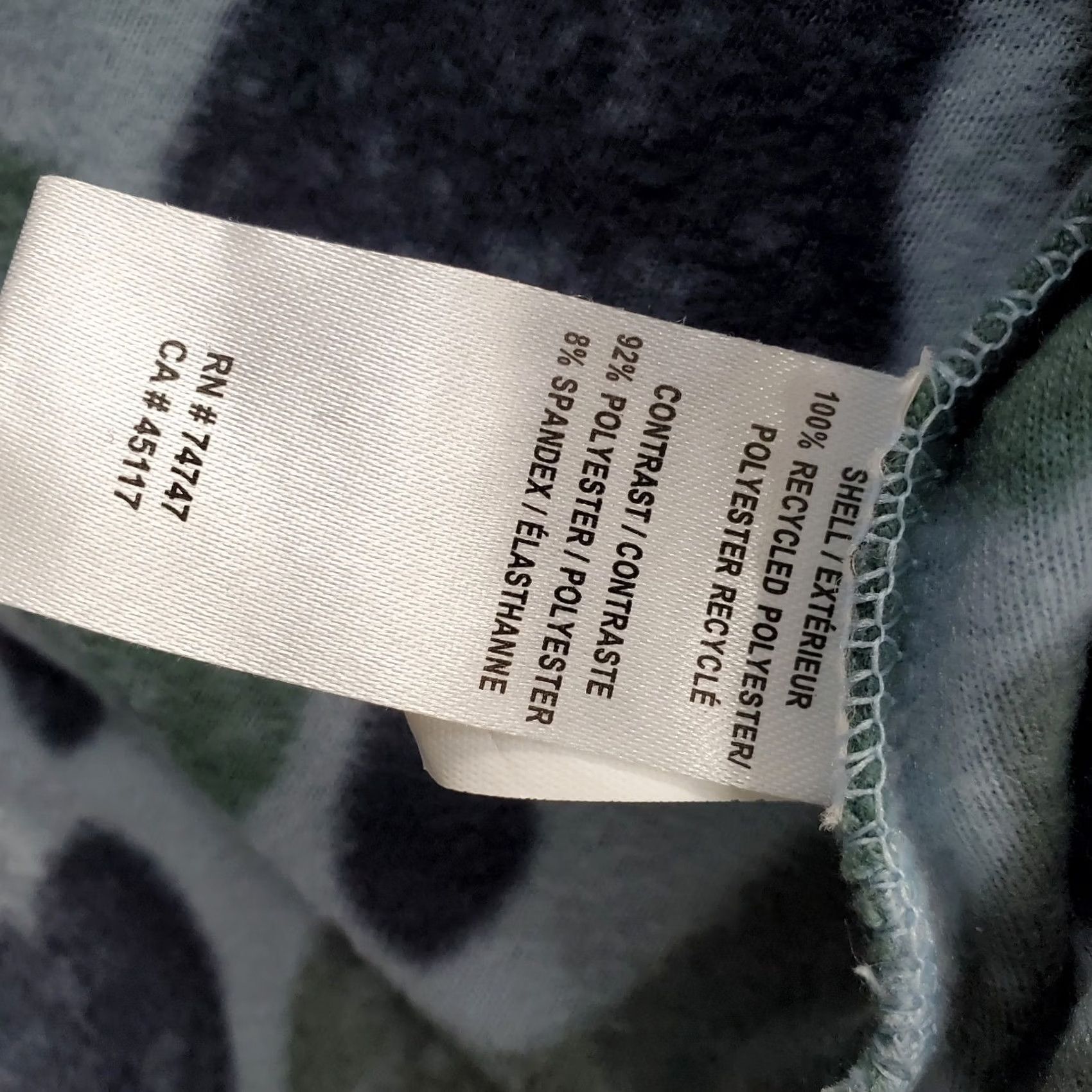 ASCENO Ascend Fleece Hoodie Womens XL Multi Camo Long Sleeve Elbow Patch 1/4 Snap EUC Size XL / US 12-14 / IT 48-50 - 6 Thumbnail