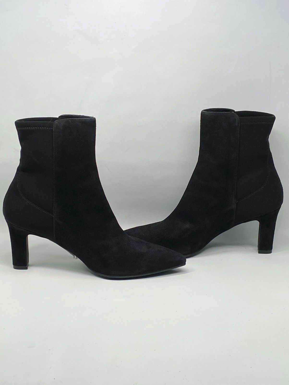 Stuart Weitzman Stuart Weitzman Lauri Point-Toe Suede Booties size 7.5 Size US 7.5 / IT 37.5 - 7 Thumbnail