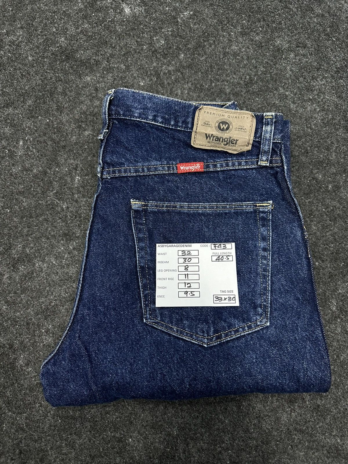 Hysteric Glamour Vintage 90s Wrangler Premium Baggy Denim 32x30 F43 Size US 32 / EU 48 - 12 Thumbnail