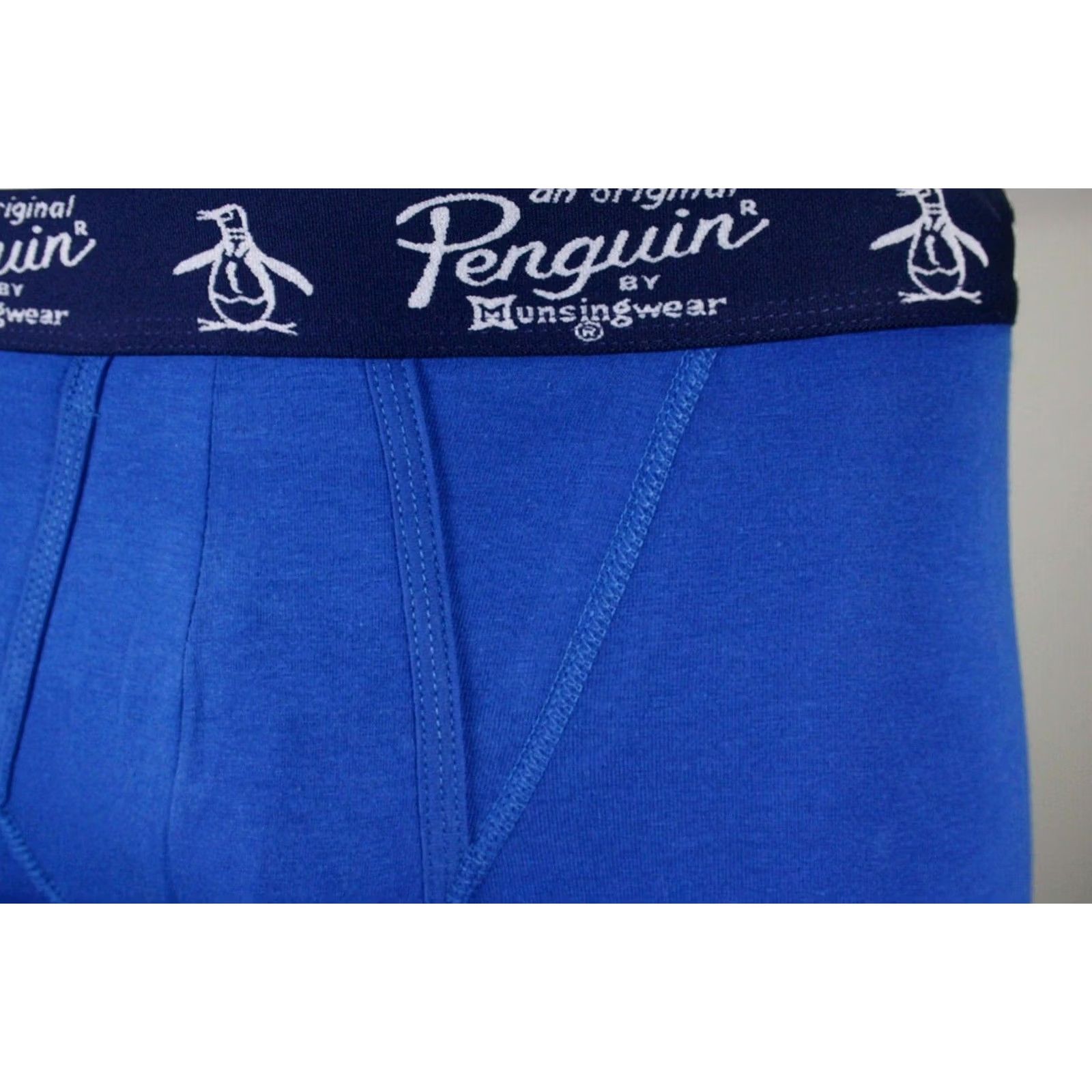 Original Penguin Original Penguin Boxer Brief Mens S, M, L, XL Blue Men Open Fly S01C Size 36R - 3 Thumbnail