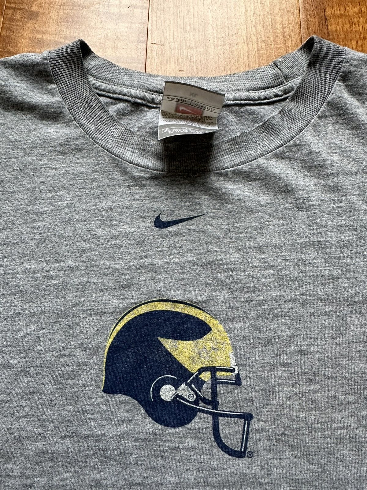 Nike Vintage Y2K 00s Nike Michigan Wolverines Hail To The Victor Size US XL / EU 56 / 4 - 5 Thumbnail