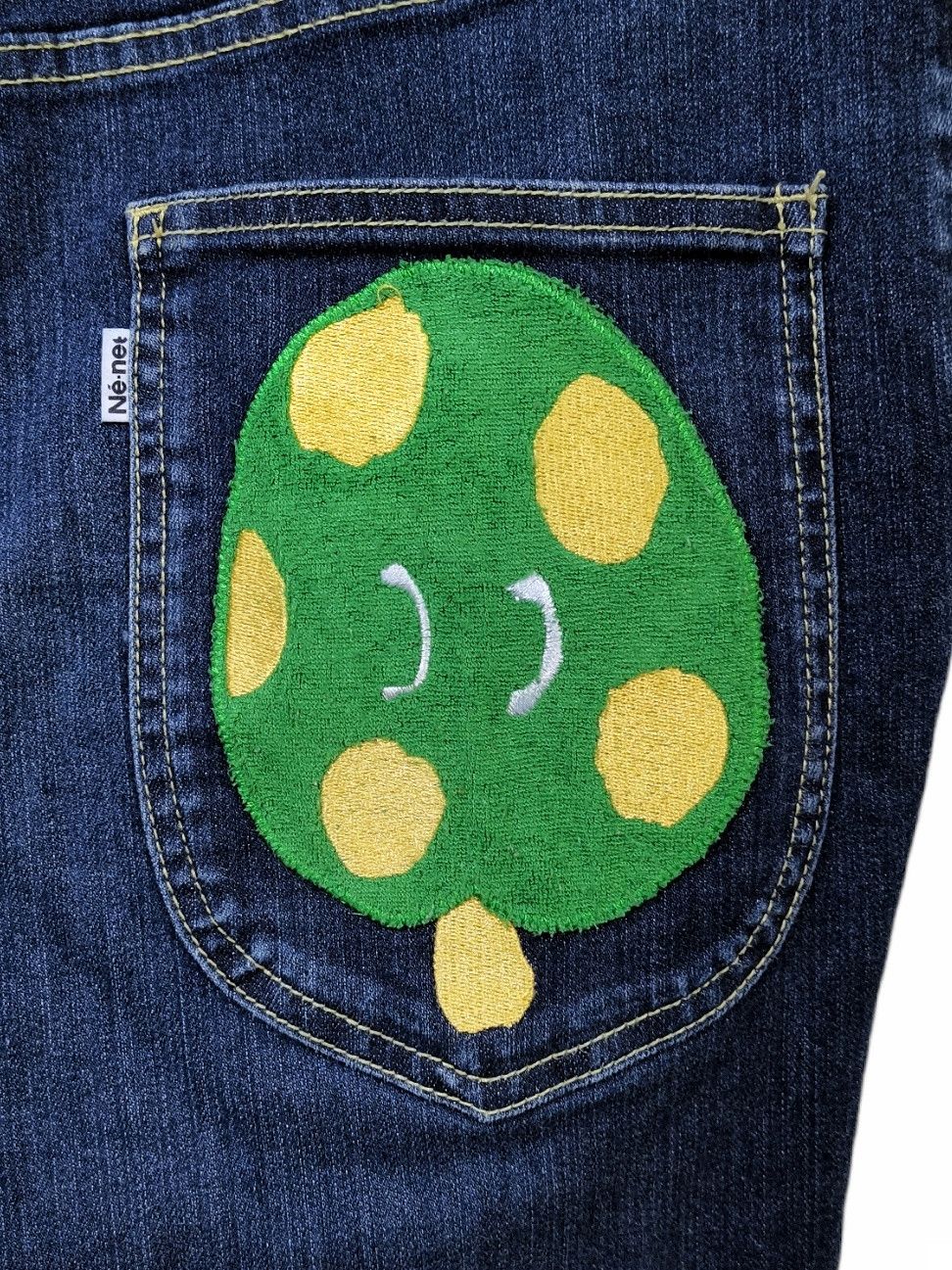 Issey Miyake × Ne-Net NE-NET ISSEY MIYAKE DROP CROTCH JEANS EMBROIDERY DESIGN RARE Size US 29 - 10 Thumbnail
