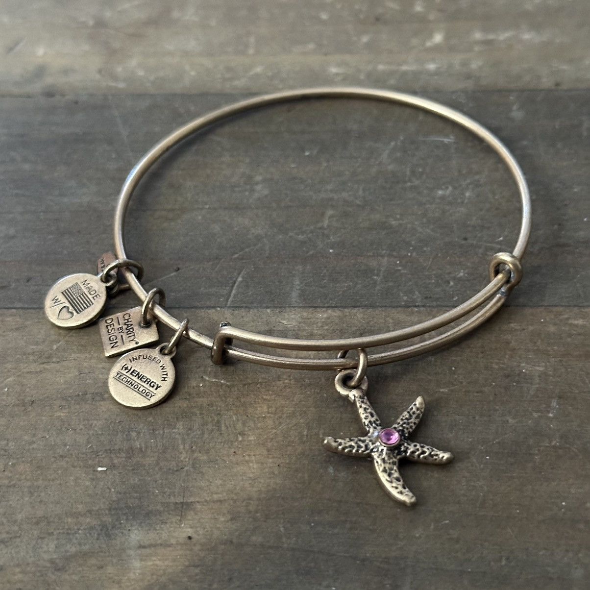 Other Alex and Ani Arms of Strength starfish charm bangle bracelet Size ONE SIZE - 5 Thumbnail