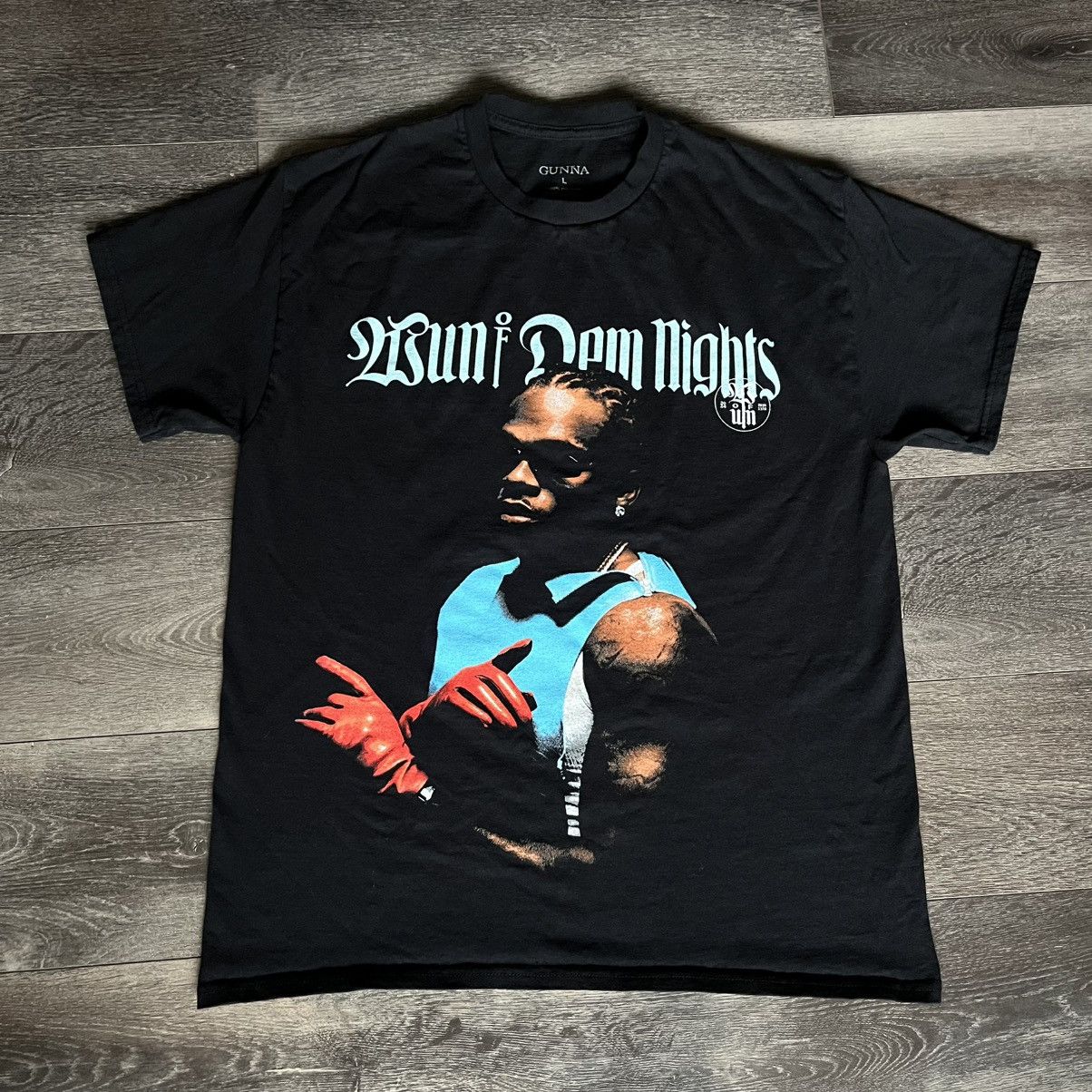 Other × Rap Tees × Streetwear Gunna Wun of Dem Nights Graphic Logo  