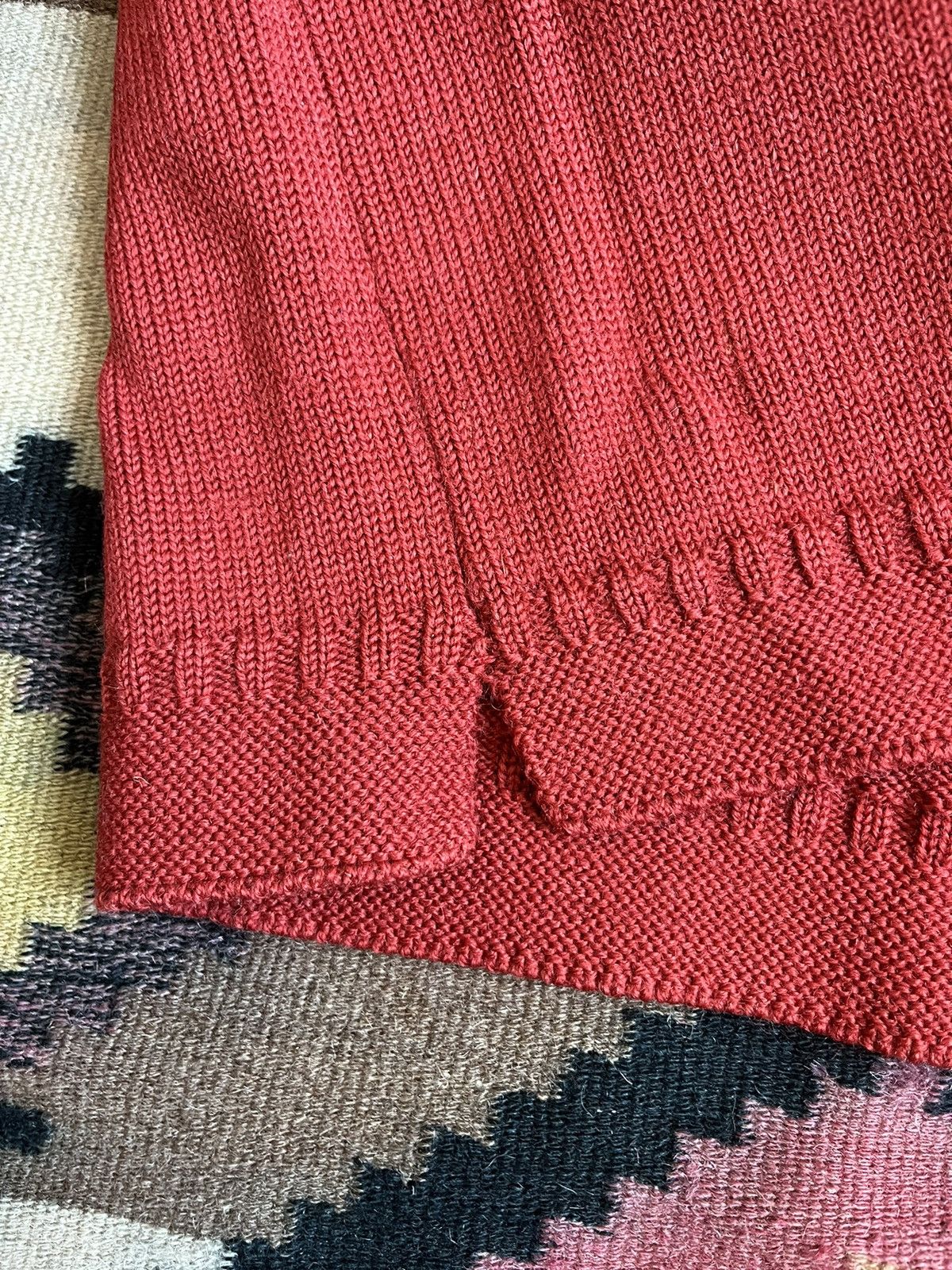 Le Tricoteur Guernsey Traditional Guernsey Le Tricoteur Orange Wool Jumper Sweater Size US M / EU 48-50 / 2 - 5 Thumbnail